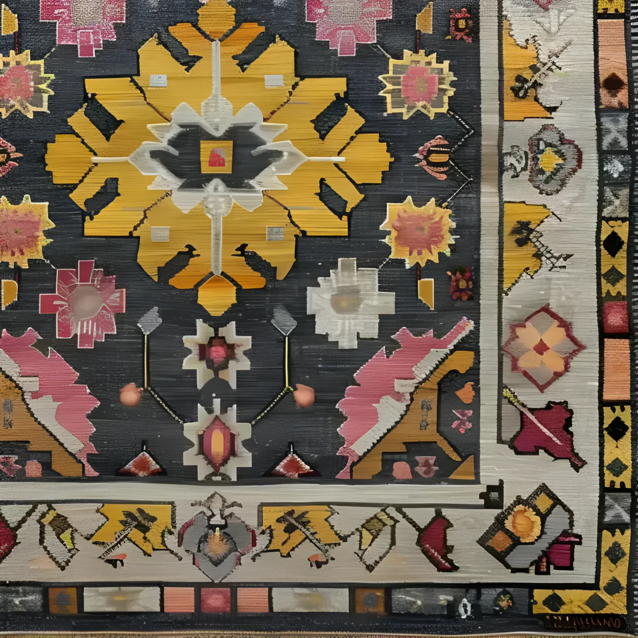 Vintage Tribal Hand Knotted Area Rug - Image 7