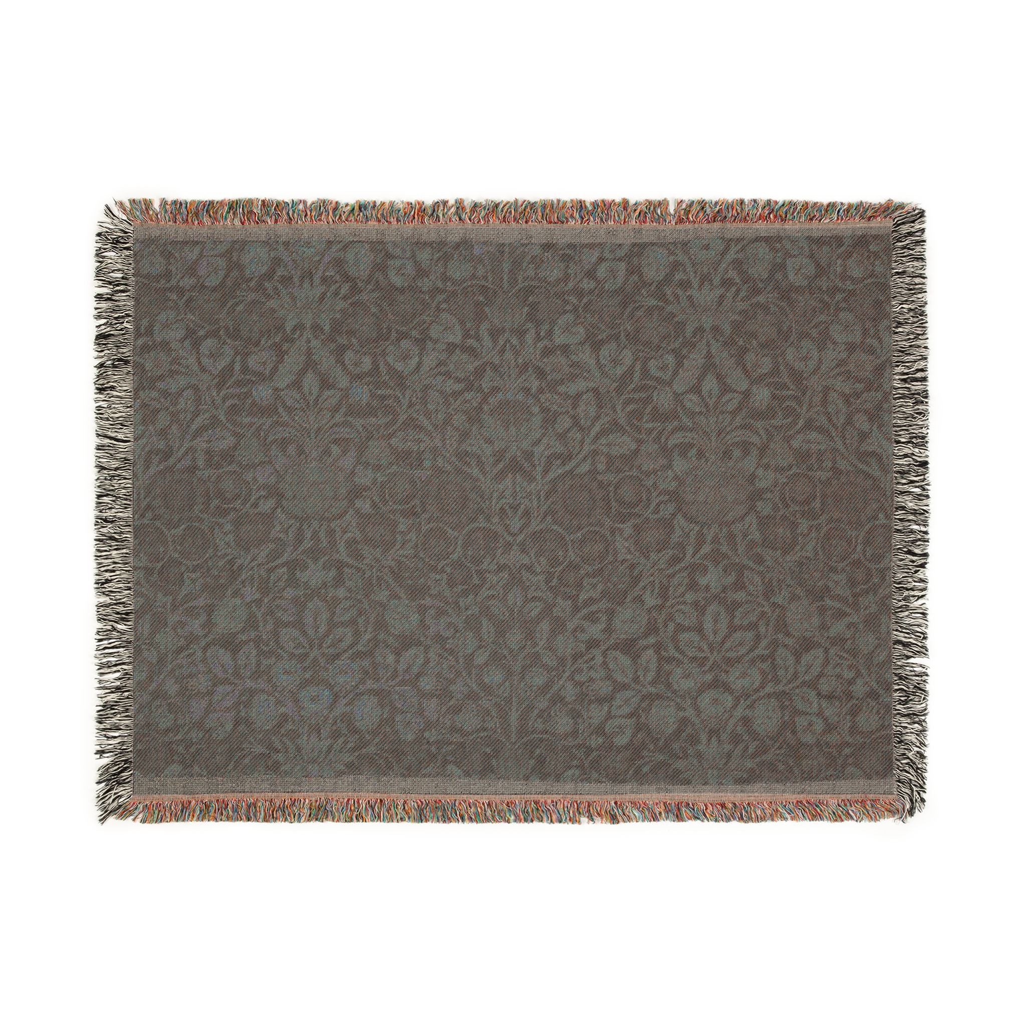 violet-and-columbine-william-morris | Woven Tapestry Blanket - Image 12