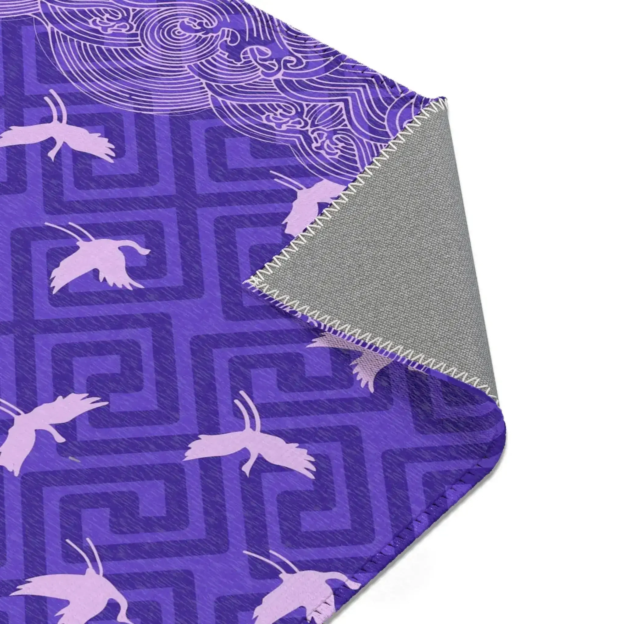 Violet Crane Waves Accent Rug - Image 6