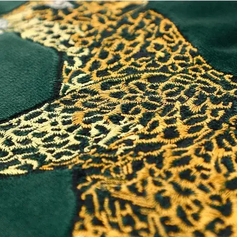Walking Leopard Velvet Pillow - Image 4