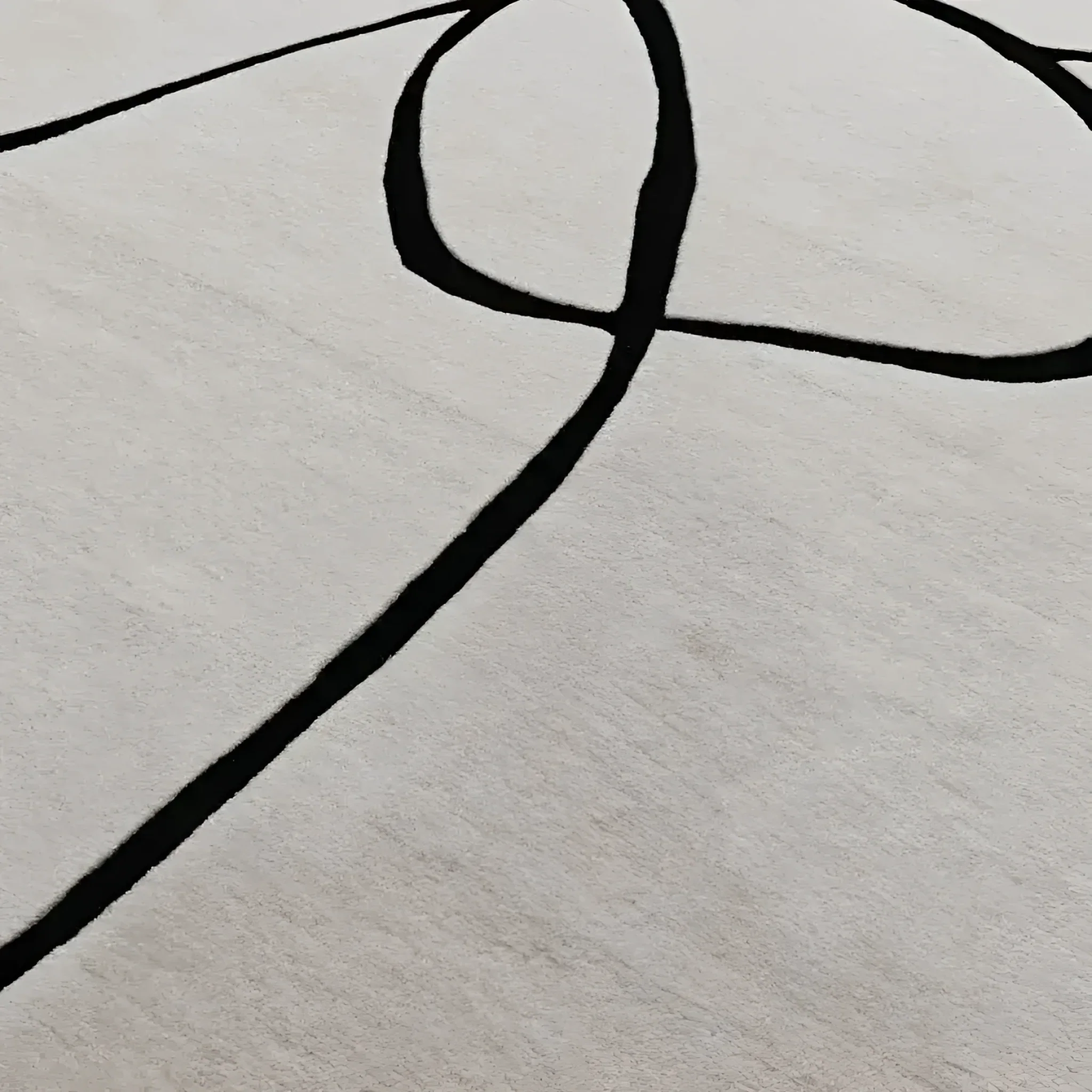 Wandering Lines Hand Knotted Wool Rug - Image 6