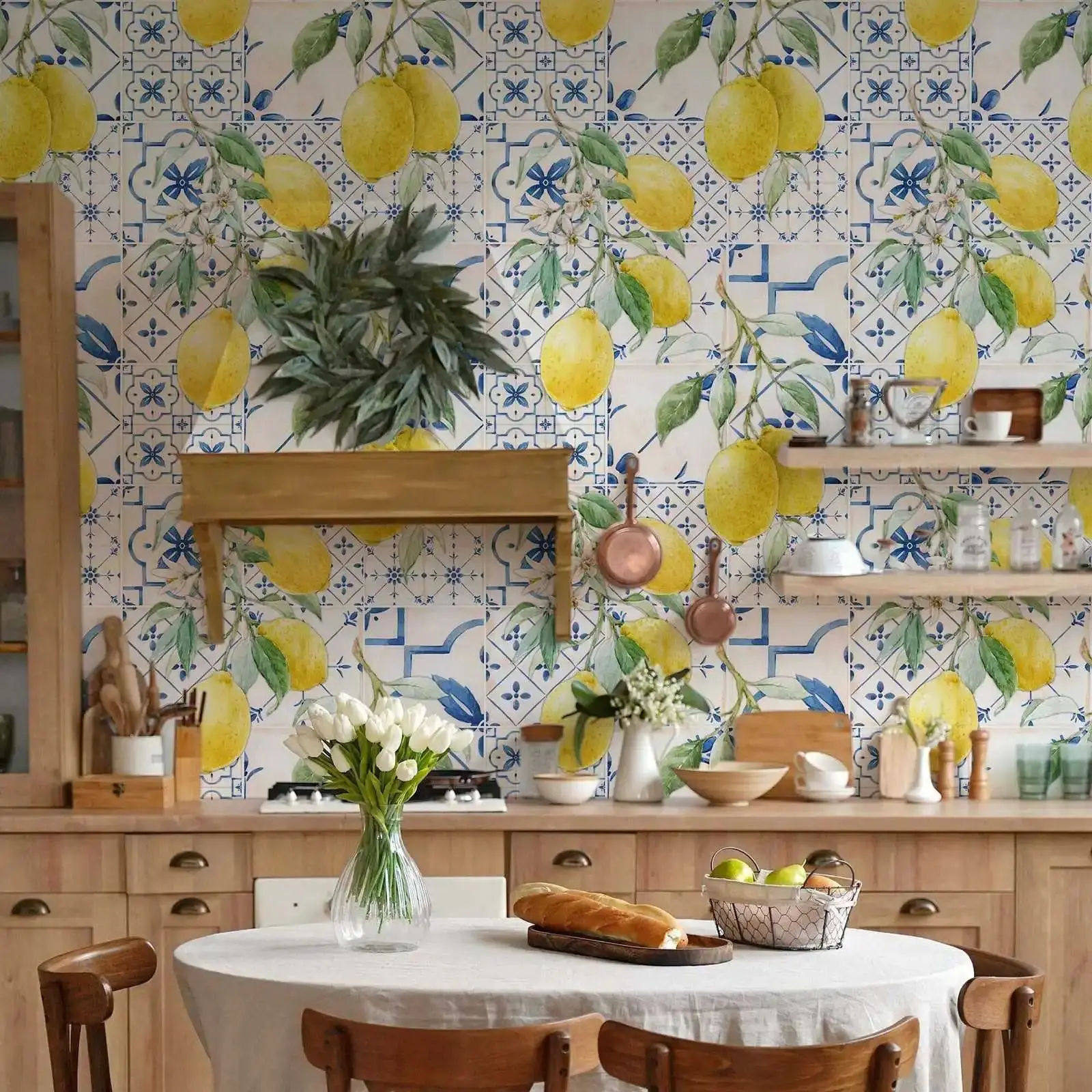 Watercolor Lemons Wallpaper - Image 3