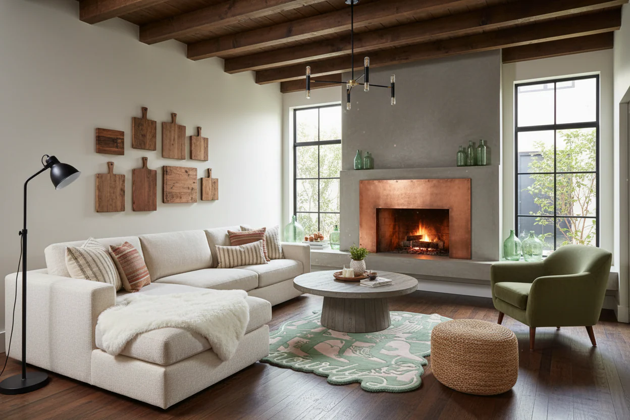 Western Whimsy Mix Hand Tufted Rug - Image 3