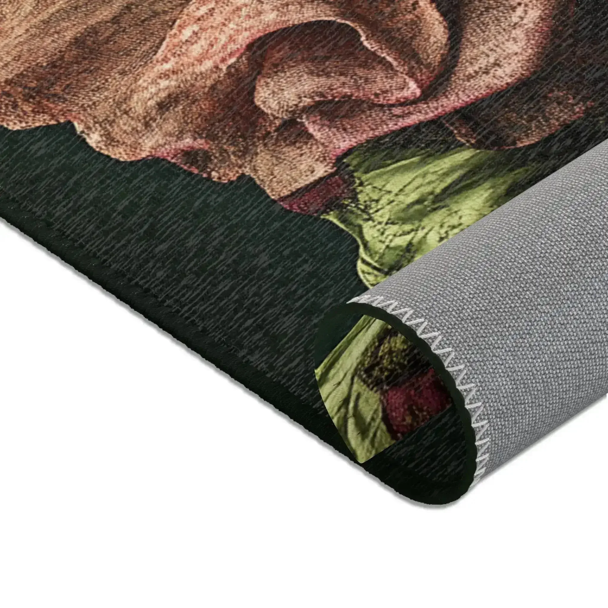 Whimsical Floral Mouse Accent Rug - Image 4