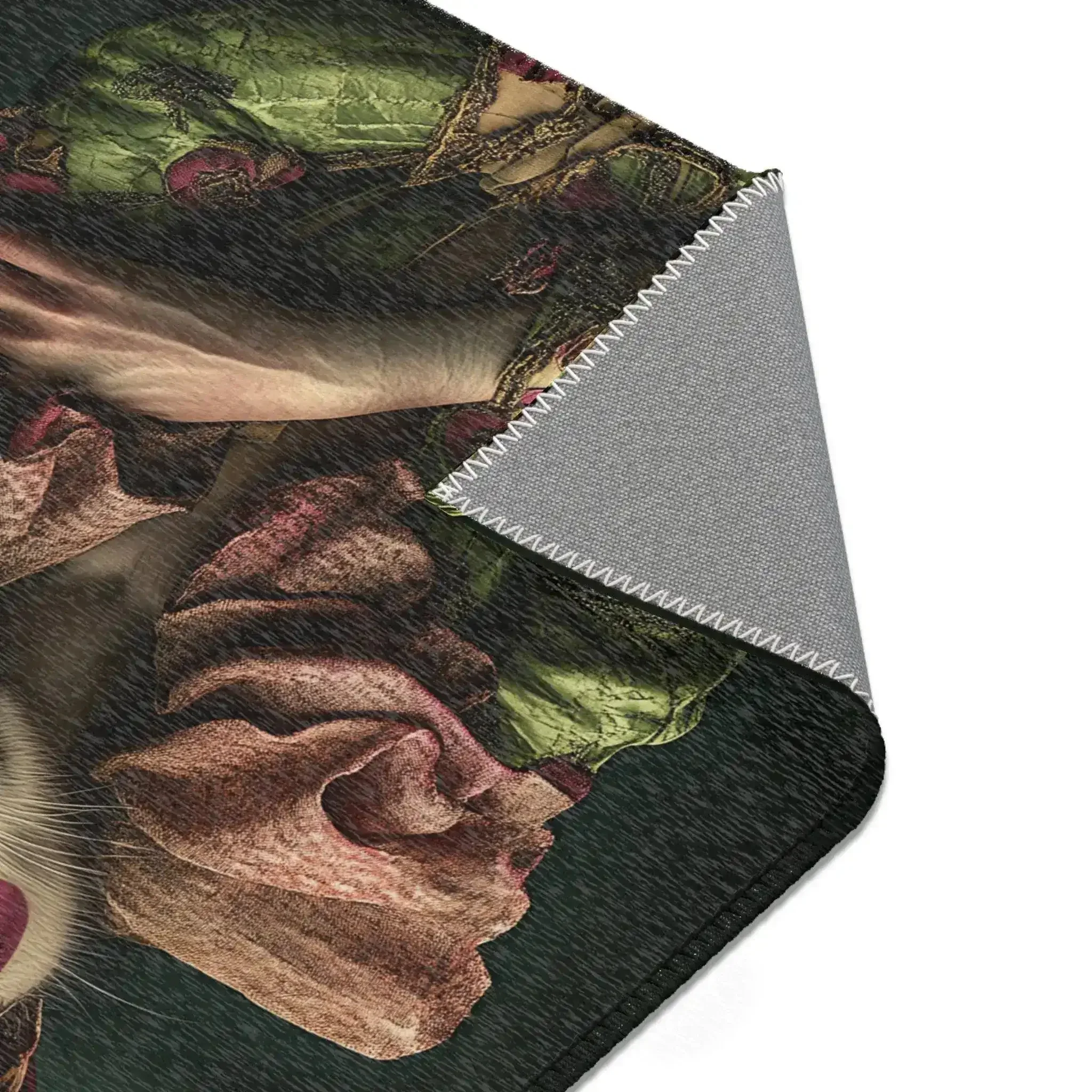 Whimsical Floral Mouse Accent Rug - Image 6