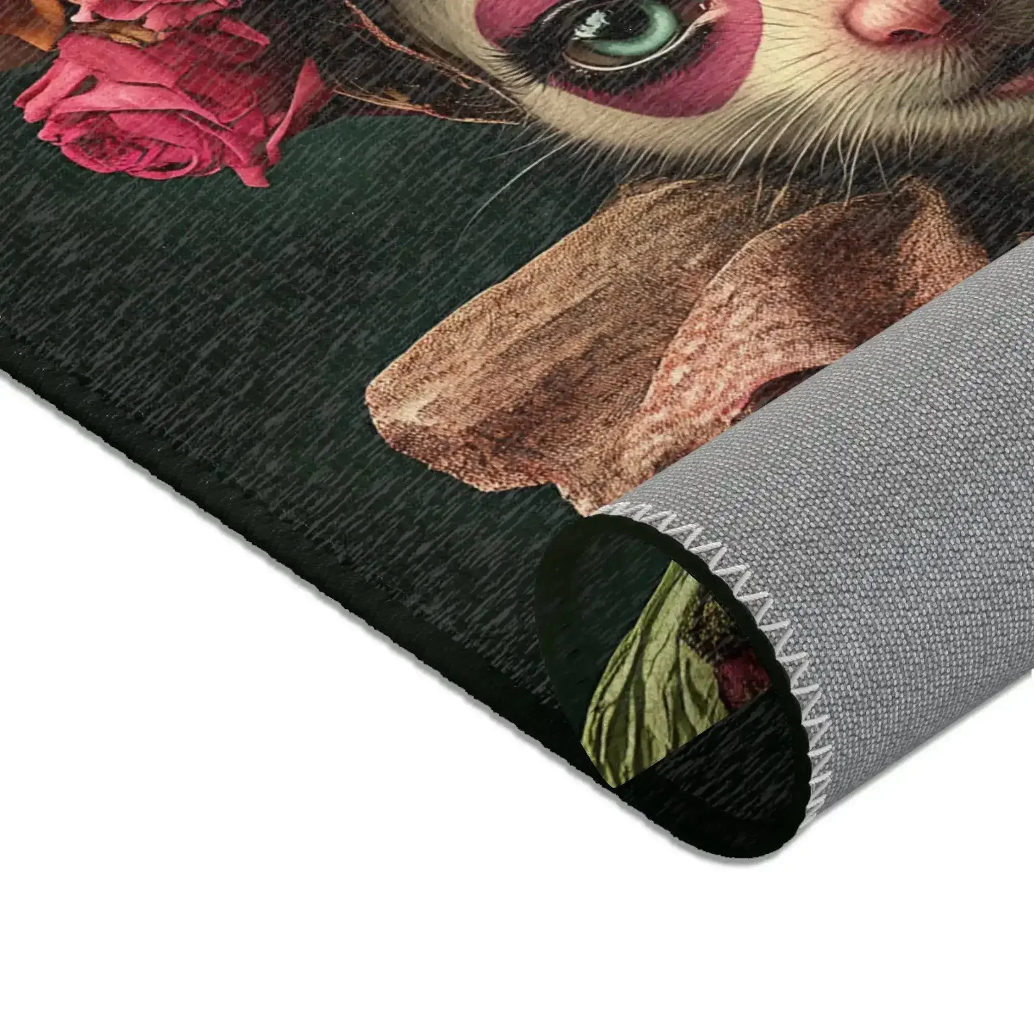 Whimsical Floral Mouse Accent Rug - Image 7