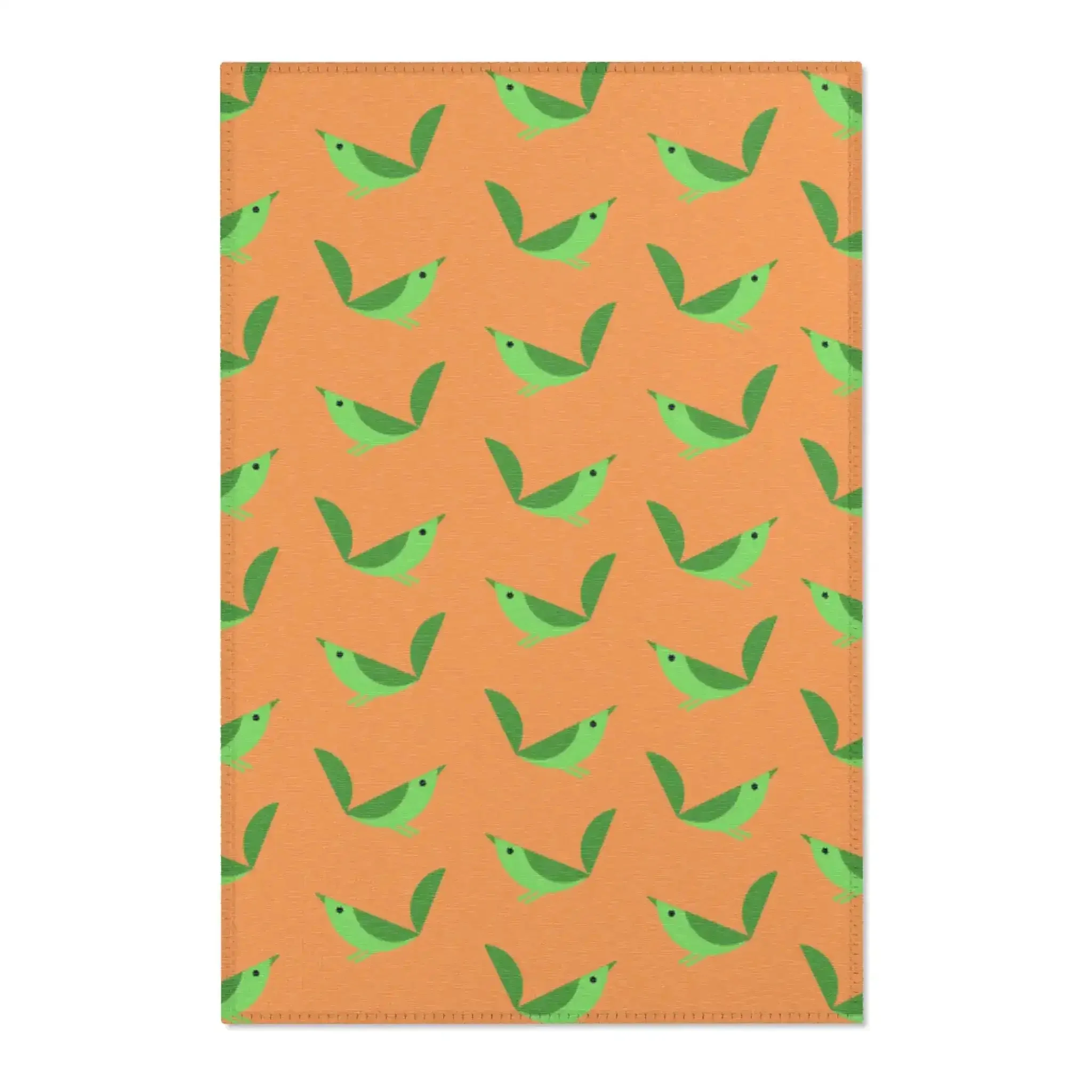 Whimsical Green Birds Accent Rug - Image 2