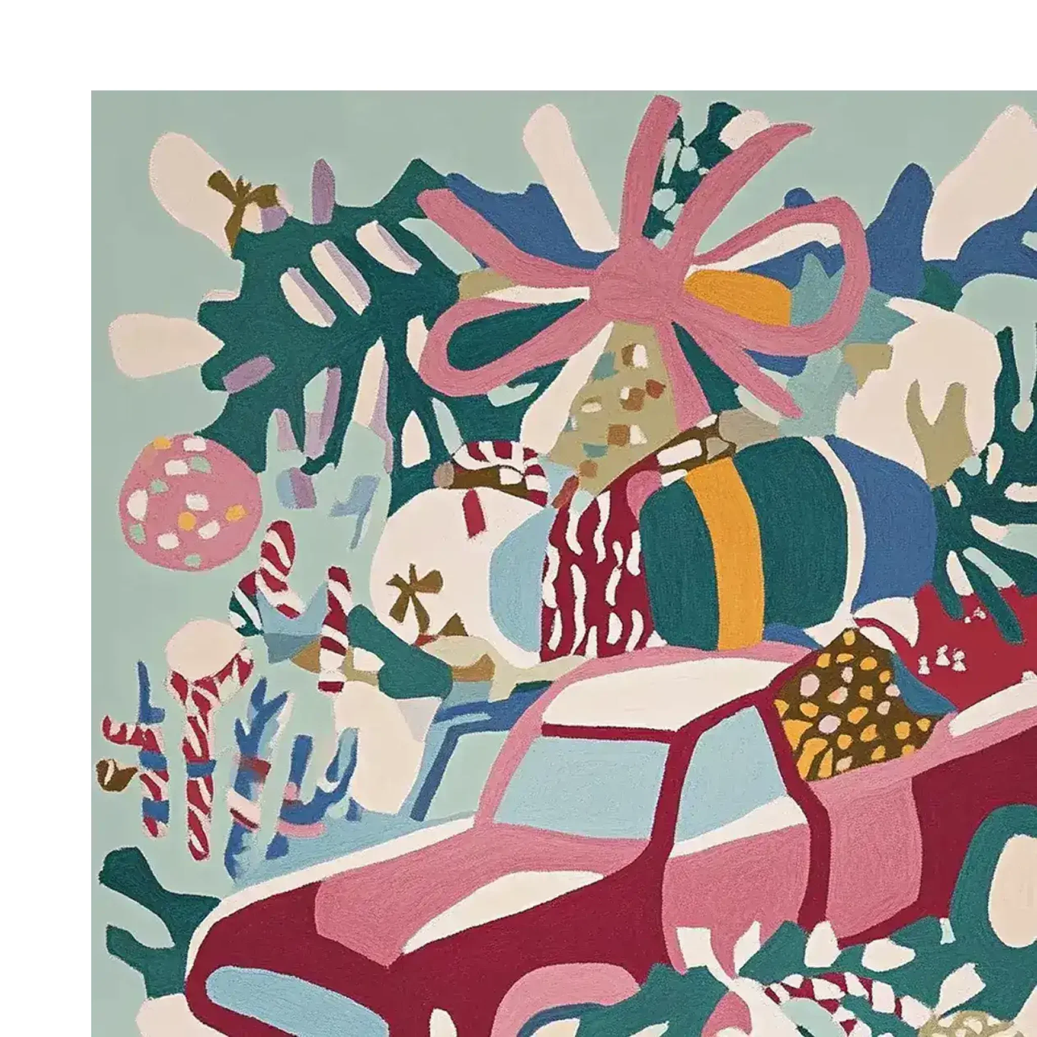 Whimsy Gift Truck Hand Tufted Rug - Image 3