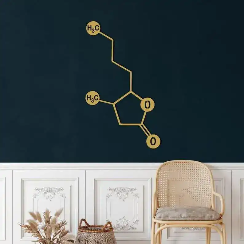 Whiskey Molecule Metal Wall Art - Image 3