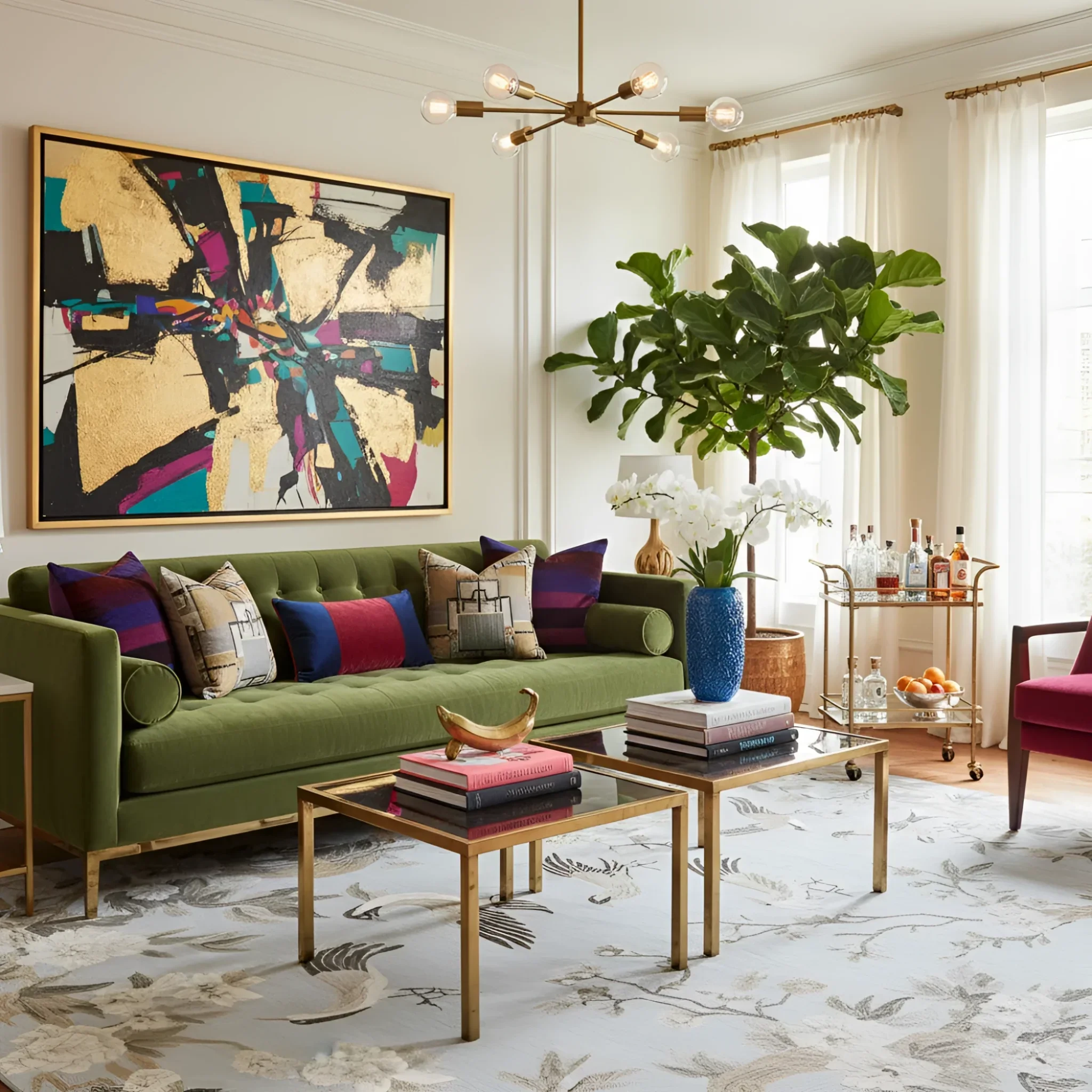 Whispering Blossom Tales Hand Tufted Rug - Image 2