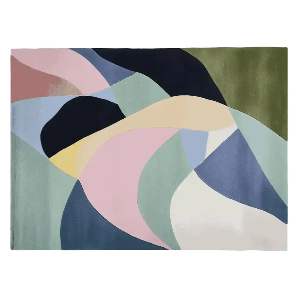 Whispering Color Flow Hand Tufted Rug - Image 3