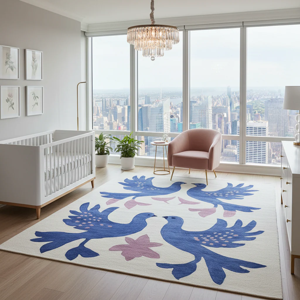 Whispering Winged Love Hand Tufted Rug - Image 2
