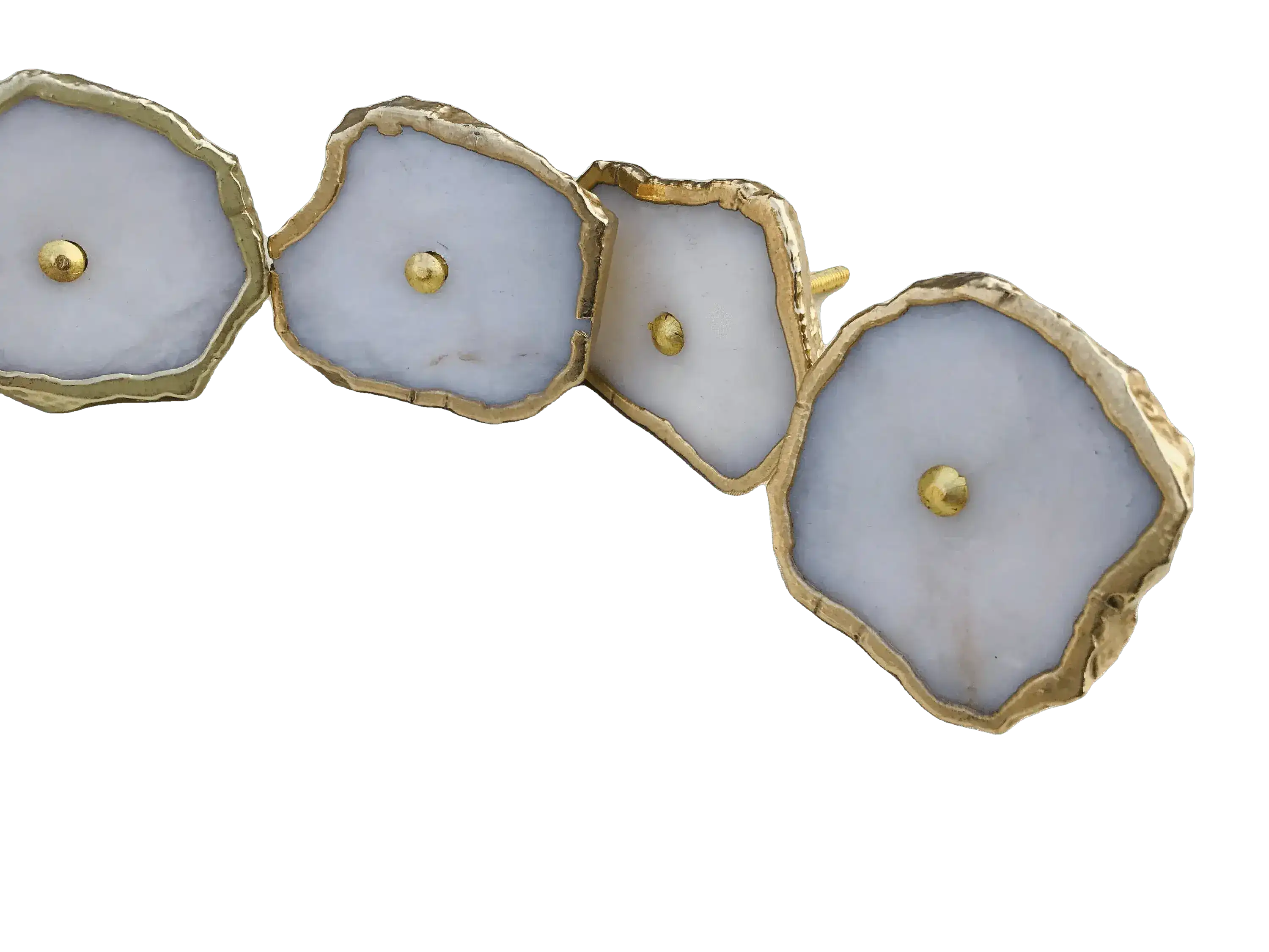White Agate Cabinet Door Pull Handle - Set of 6 - Image 6