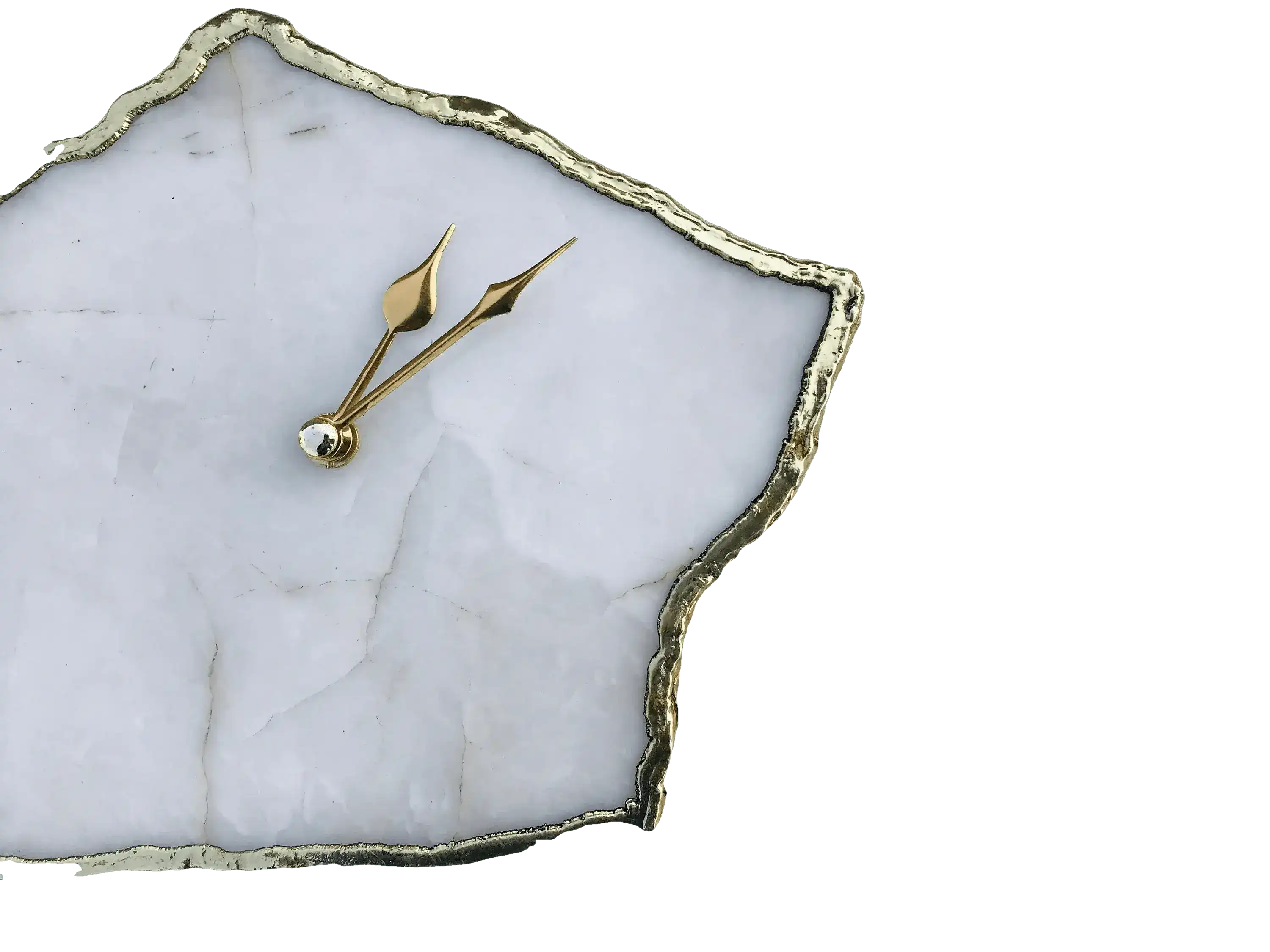 White Agate Large Wall Table Clock - Image 3