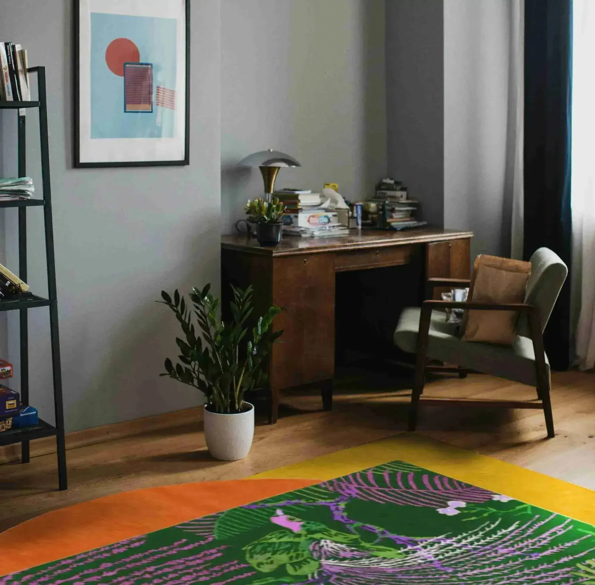 Wild Bloom II Hand Tufted Wool Rug - Image 8