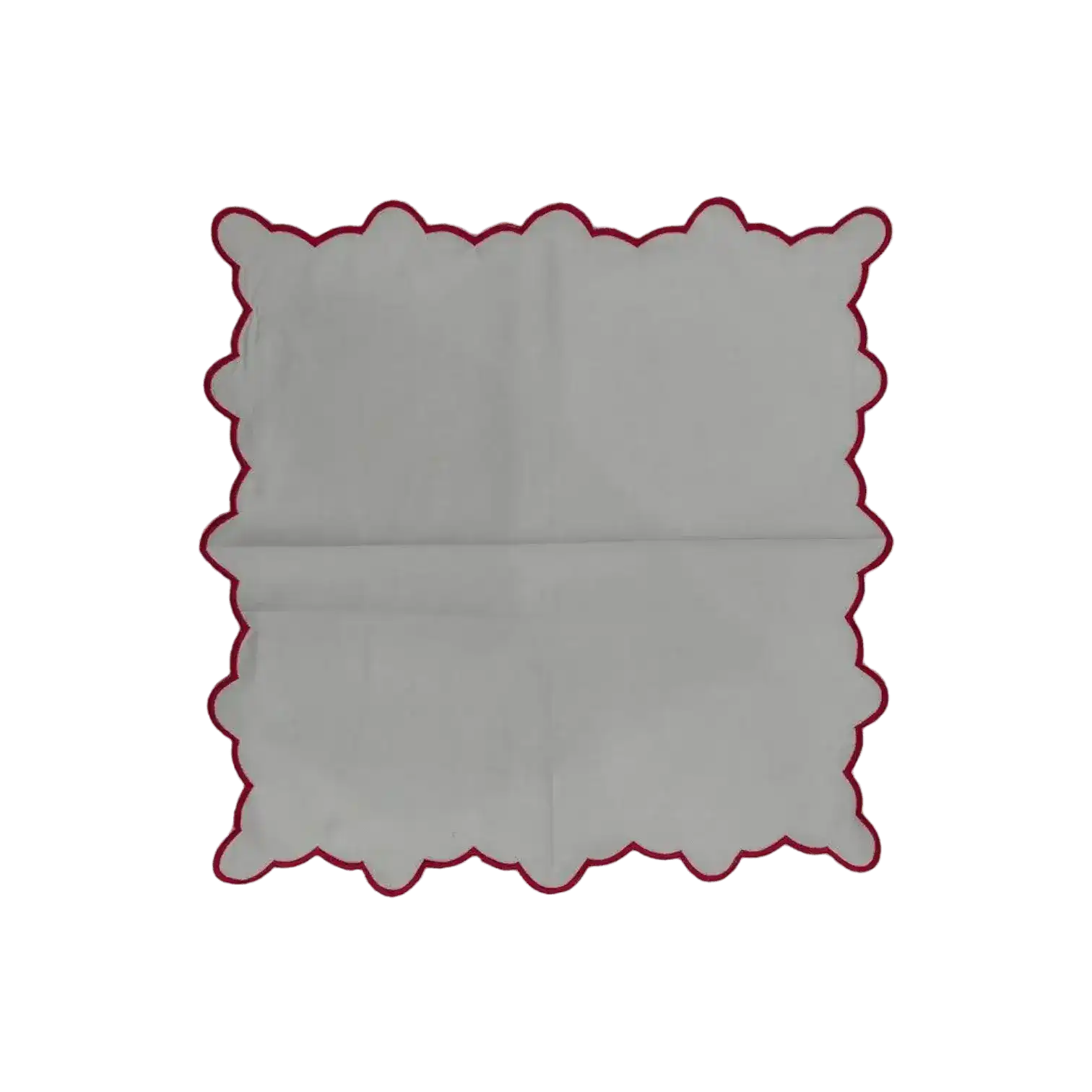 White Linen Zig Zag Embroidered Napkins Set - Image 10