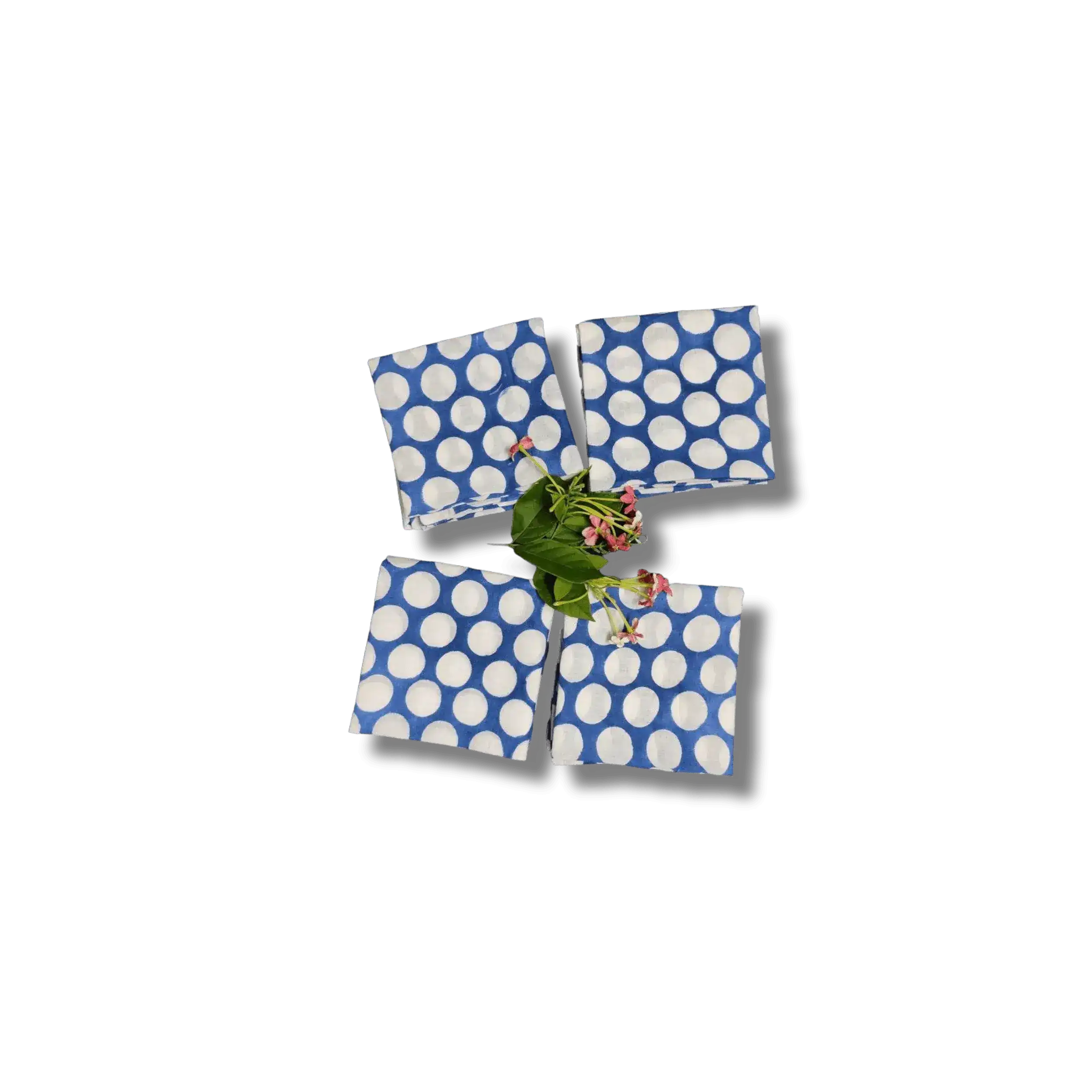 White Polka Dots Cotton Napkins - Image 6