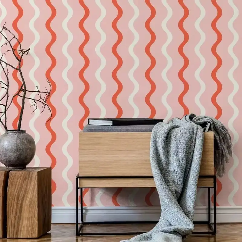 Wiggly Stripe Wallpaper - Image 4