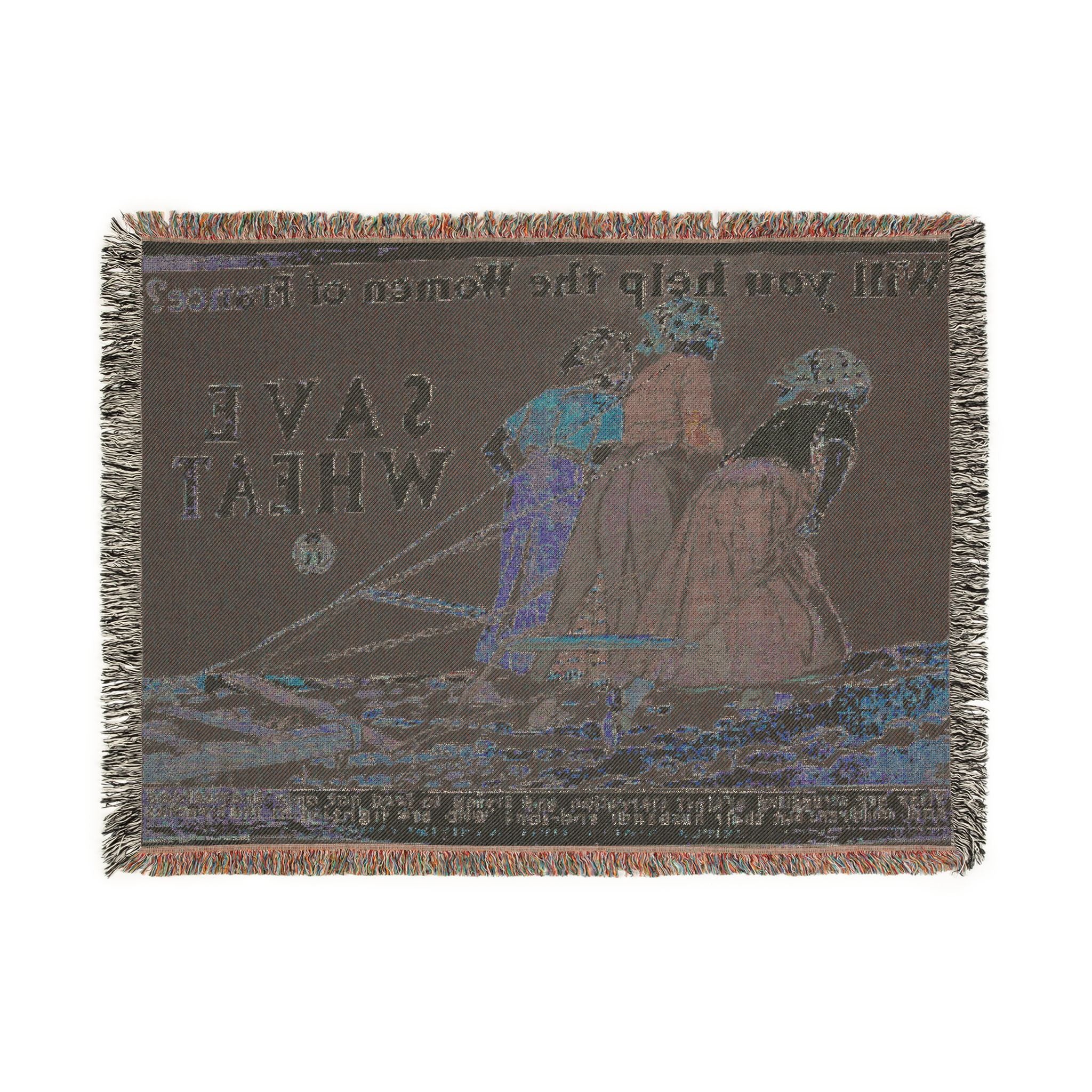 will-you-help-the-women-of-france-edward-penfield-wwi | Woven Tapestry Blanket - Image 12