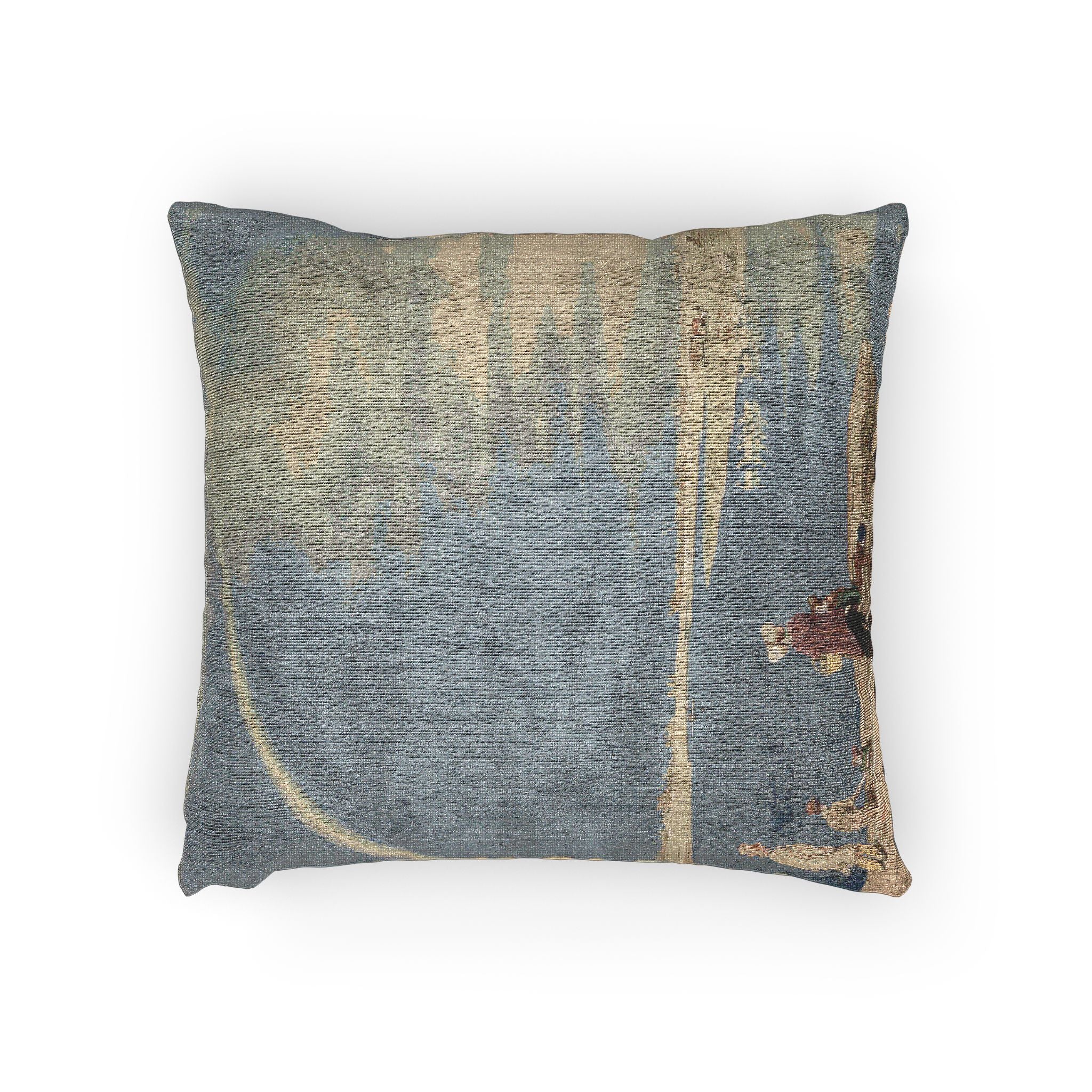 William Turner - An April Shower A View from Binsey Ferry Near Oxford, Looking Towards Port Meadow and Godstow | Woven Pillow - Image 2