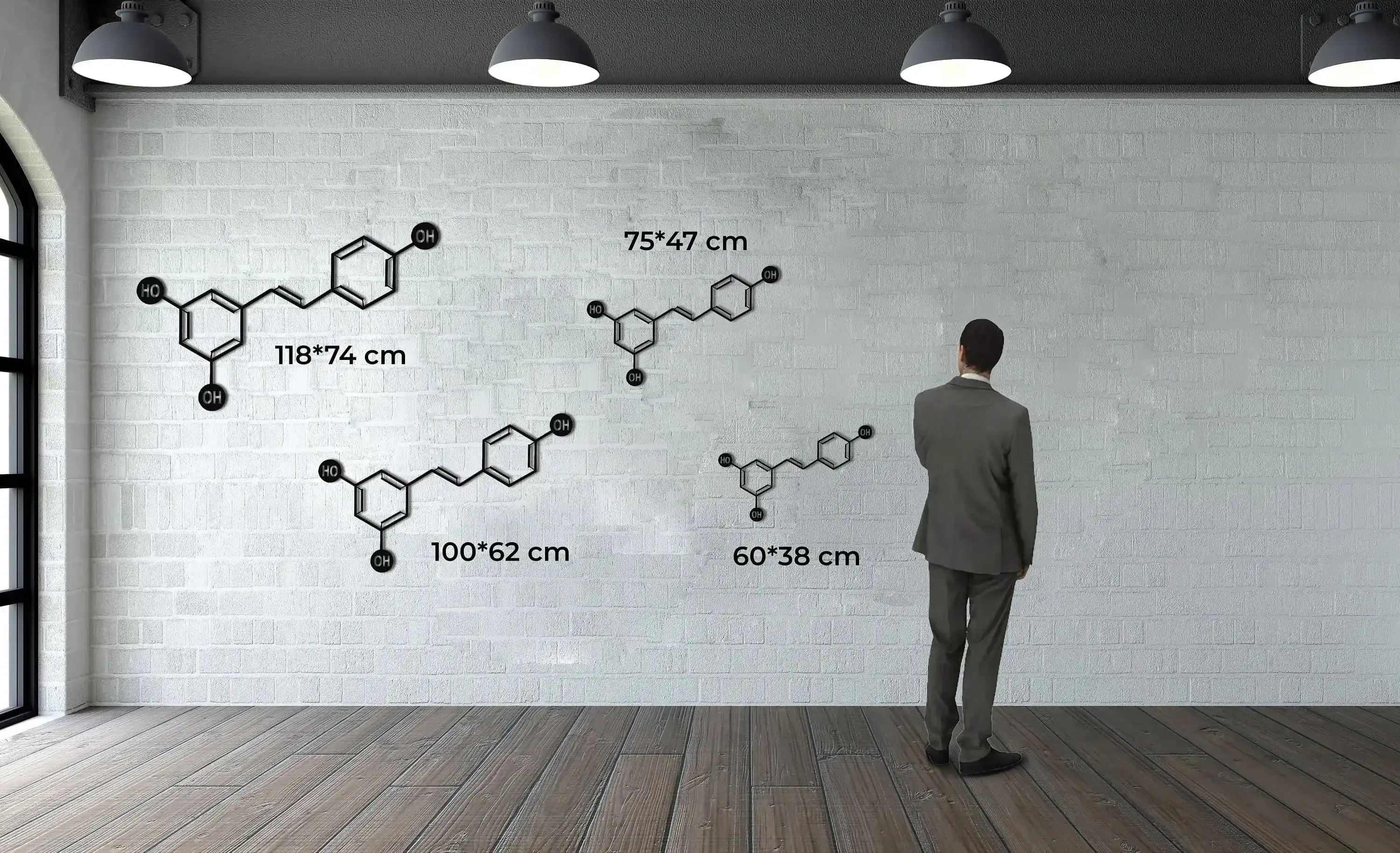 Wine Molecule Metal Wall Art - Image 10