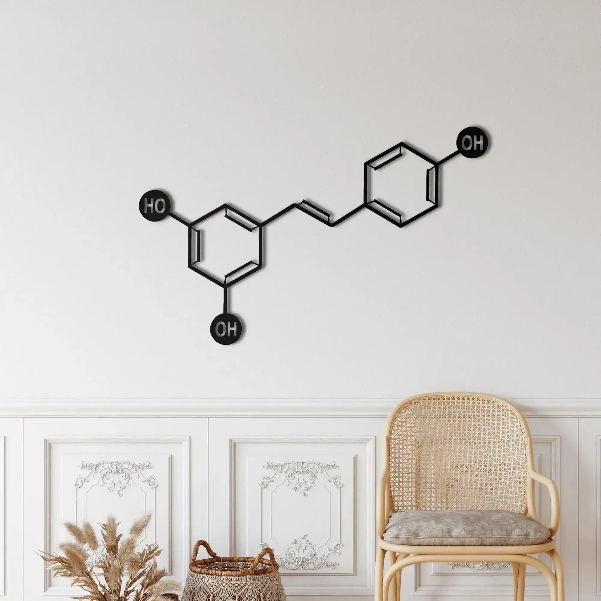 Wine Molecule Metal Wall Art - Image 2