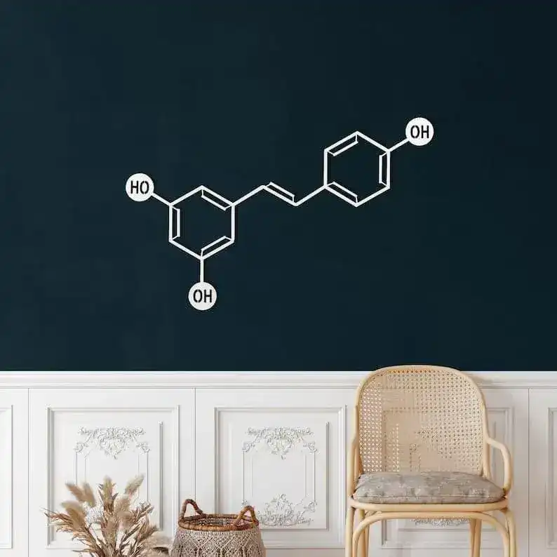 Wine Molecule Metal Wall Art - Image 5