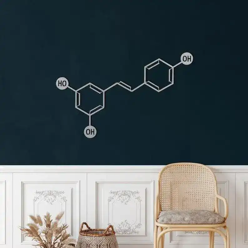 Wine Molecule Metal Wall Art - Image 6