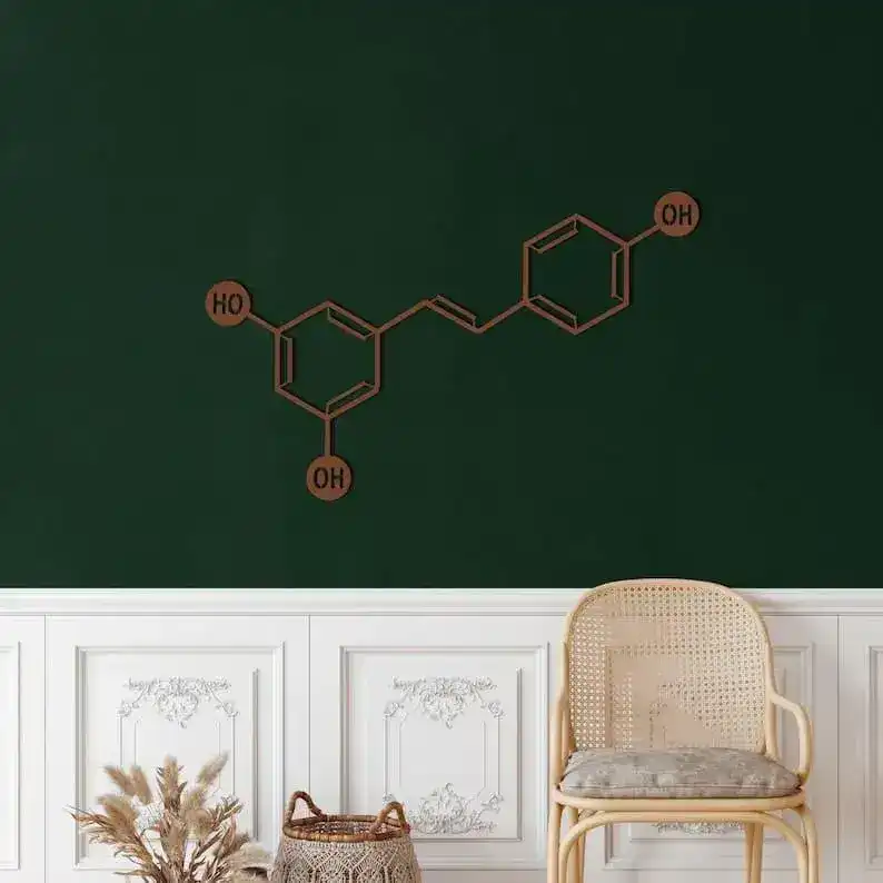 Wine Molecule Metal Wall Art - Image 7