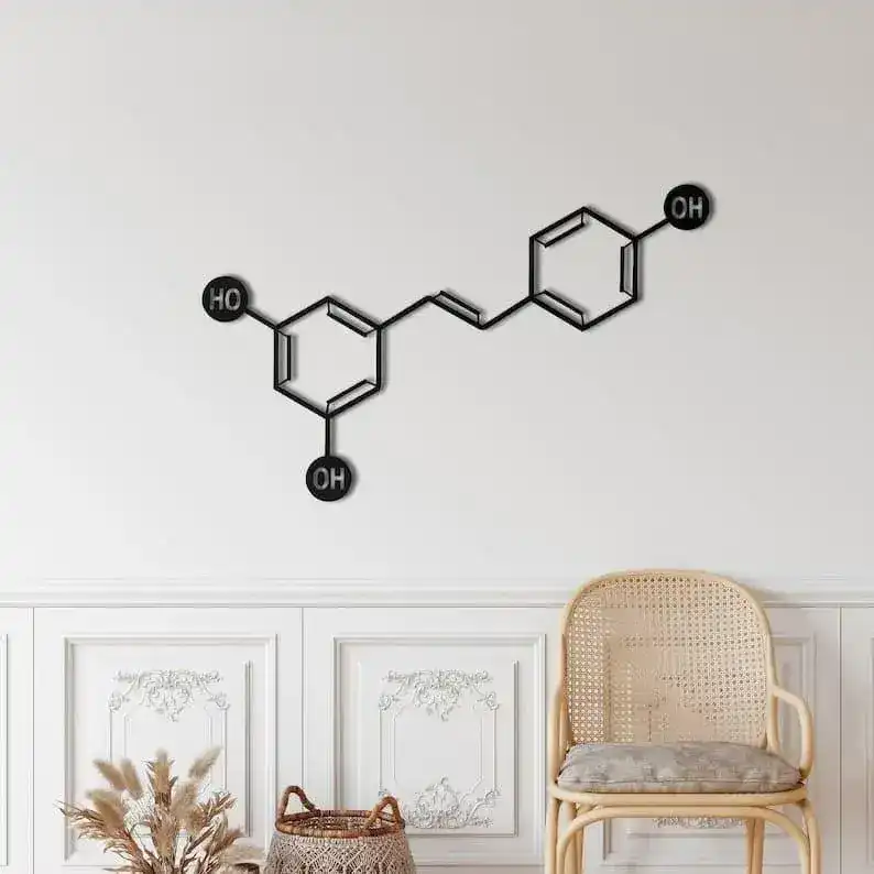 Wine Molecule Metal Wall Art - Image 9