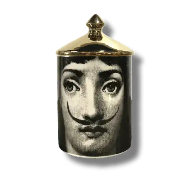 Winking Lina Cavalieri Candle Jar with Gold Lid - Image 2