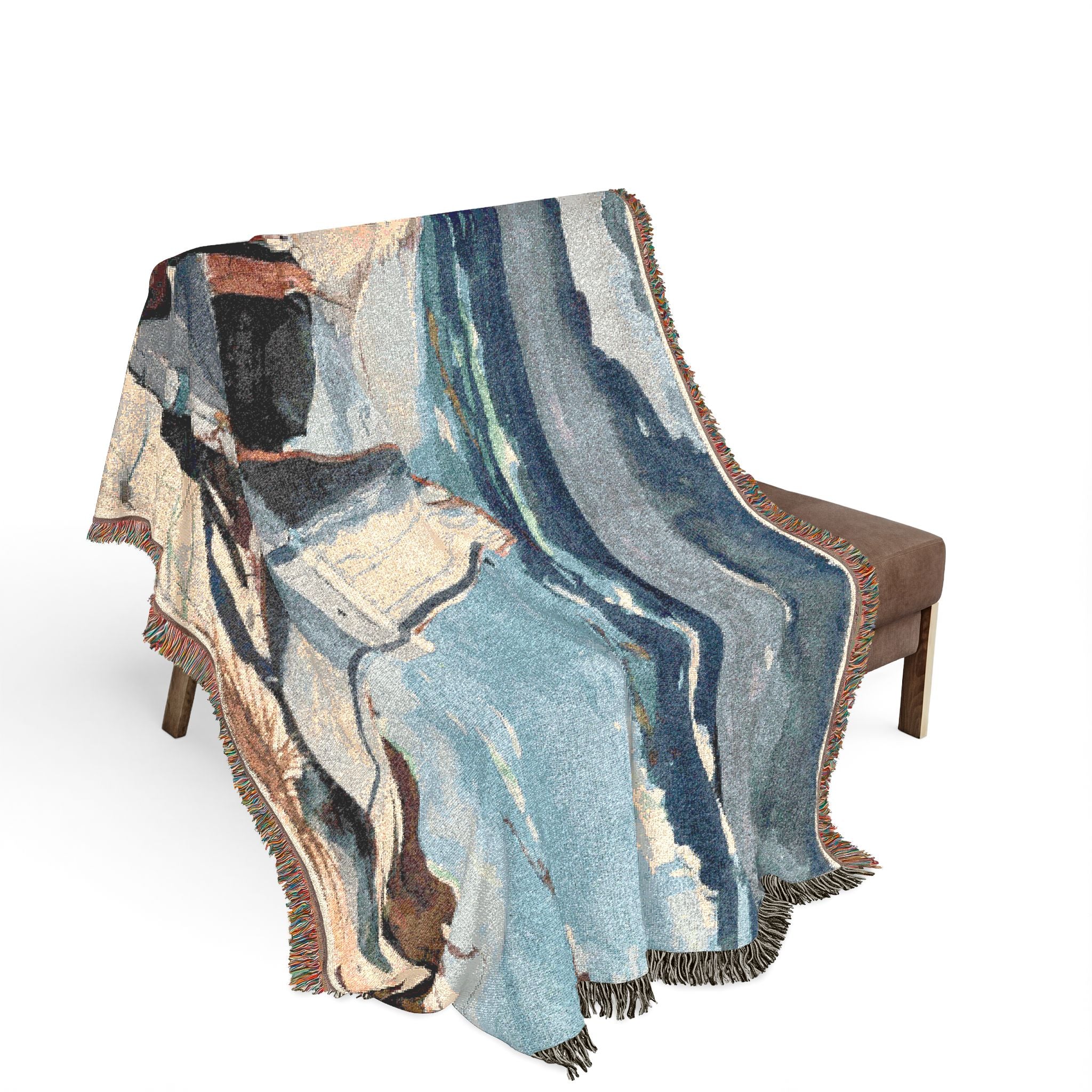 Winslow Homer - After the Hurricane, Bahamas | Woven Tapestry Blanket - Image 3