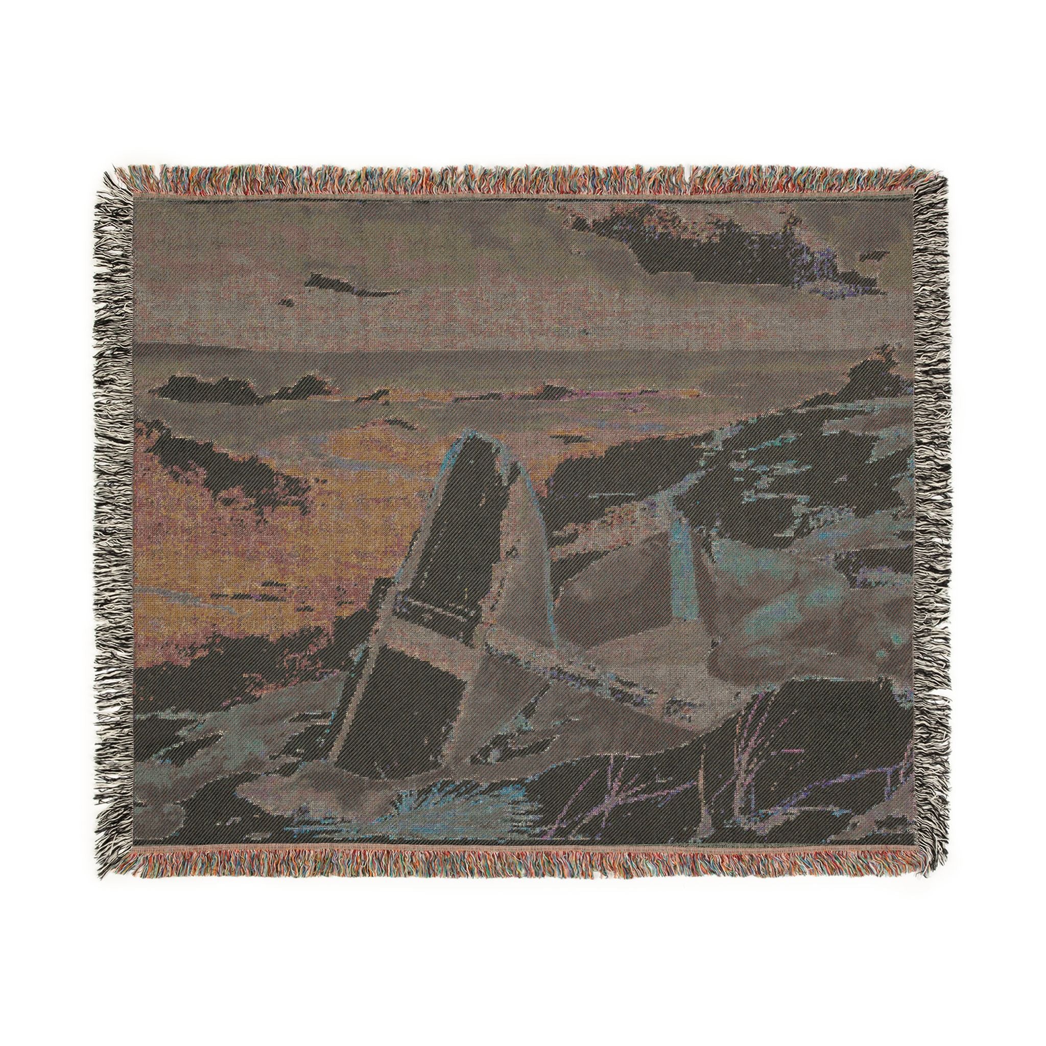 Winslow Homer - After the Hurricane, Bahamas | Woven Tapestry Blanket - Image 8