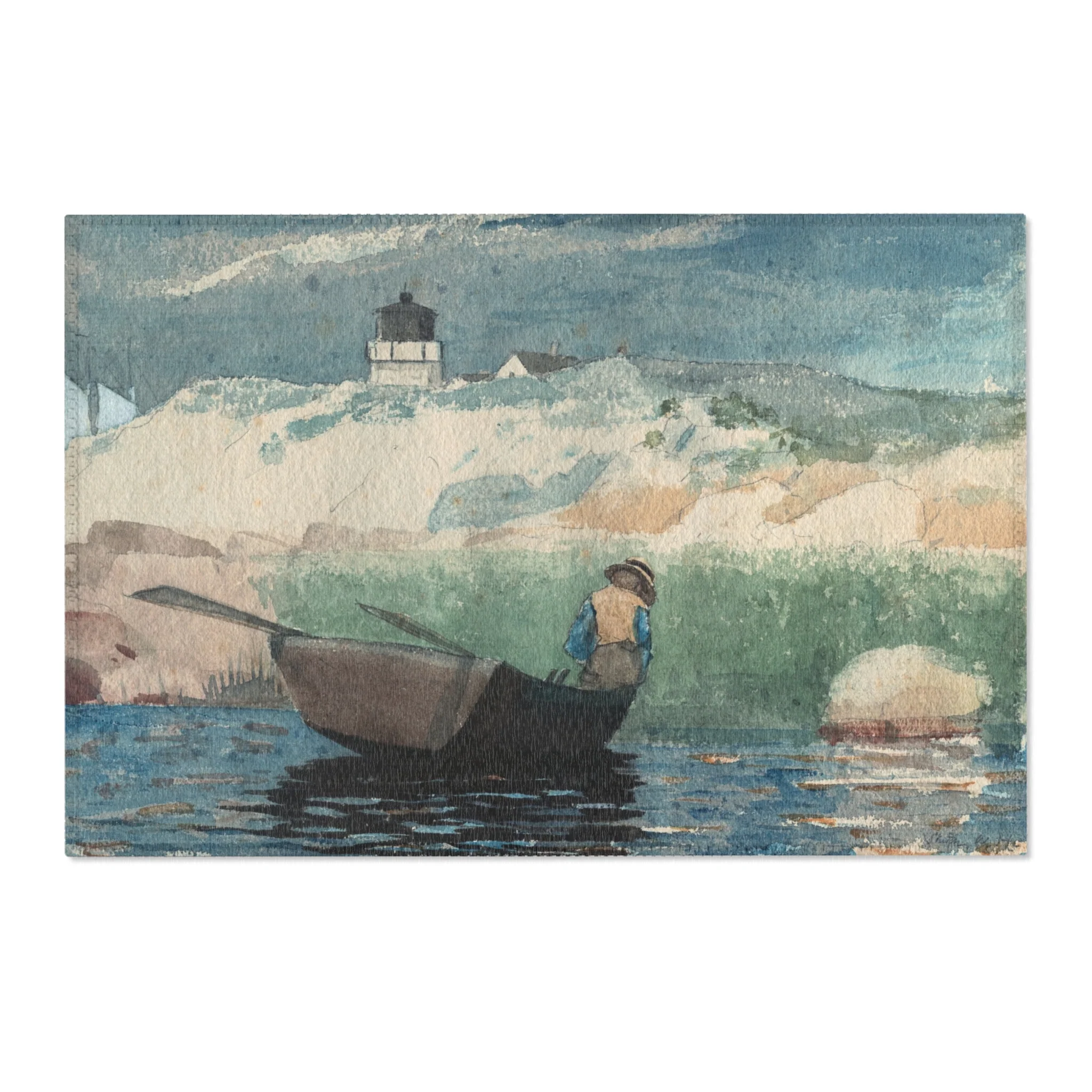 Winslow Homer - Boy in Boat, Gloucester | Area Rug - Image 4