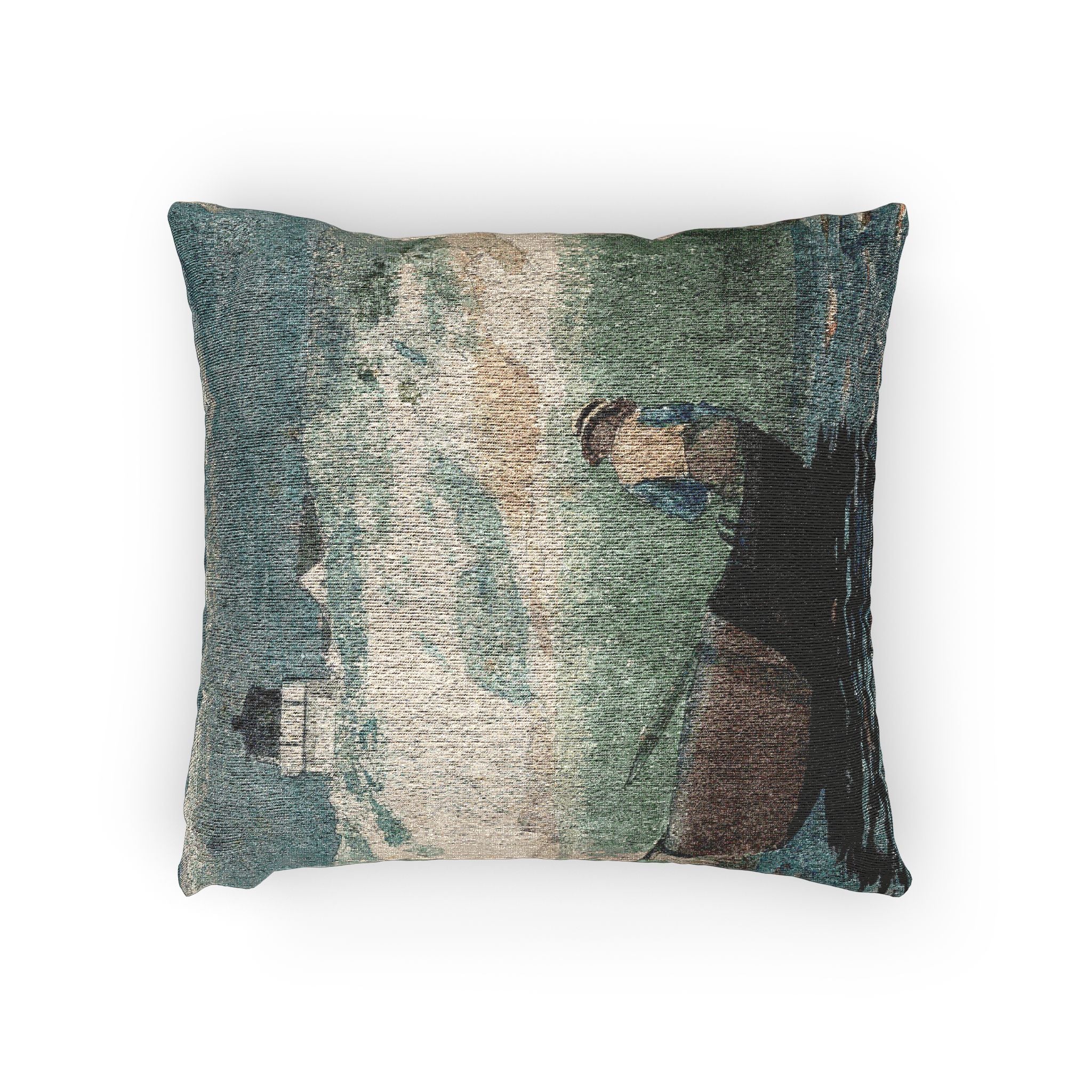 Winslow Homer - Boy in Boat, Gloucester | Woven Pillow - Image 2