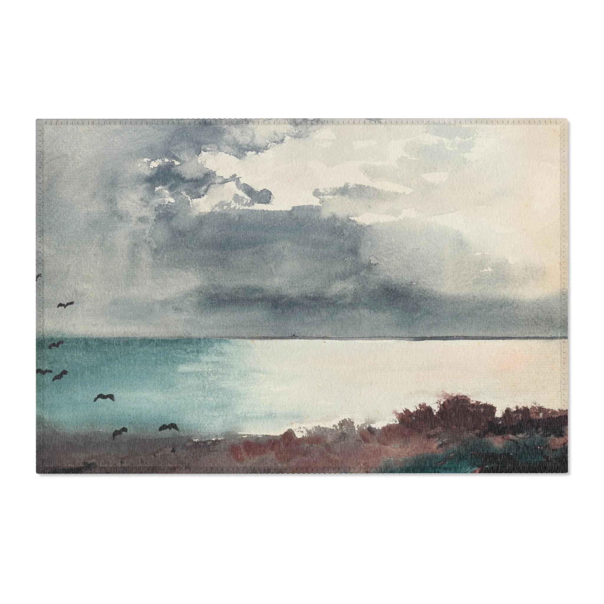 Winslow Homer - Breaking Storm, Coast of Maine | Area Rug - Image 4