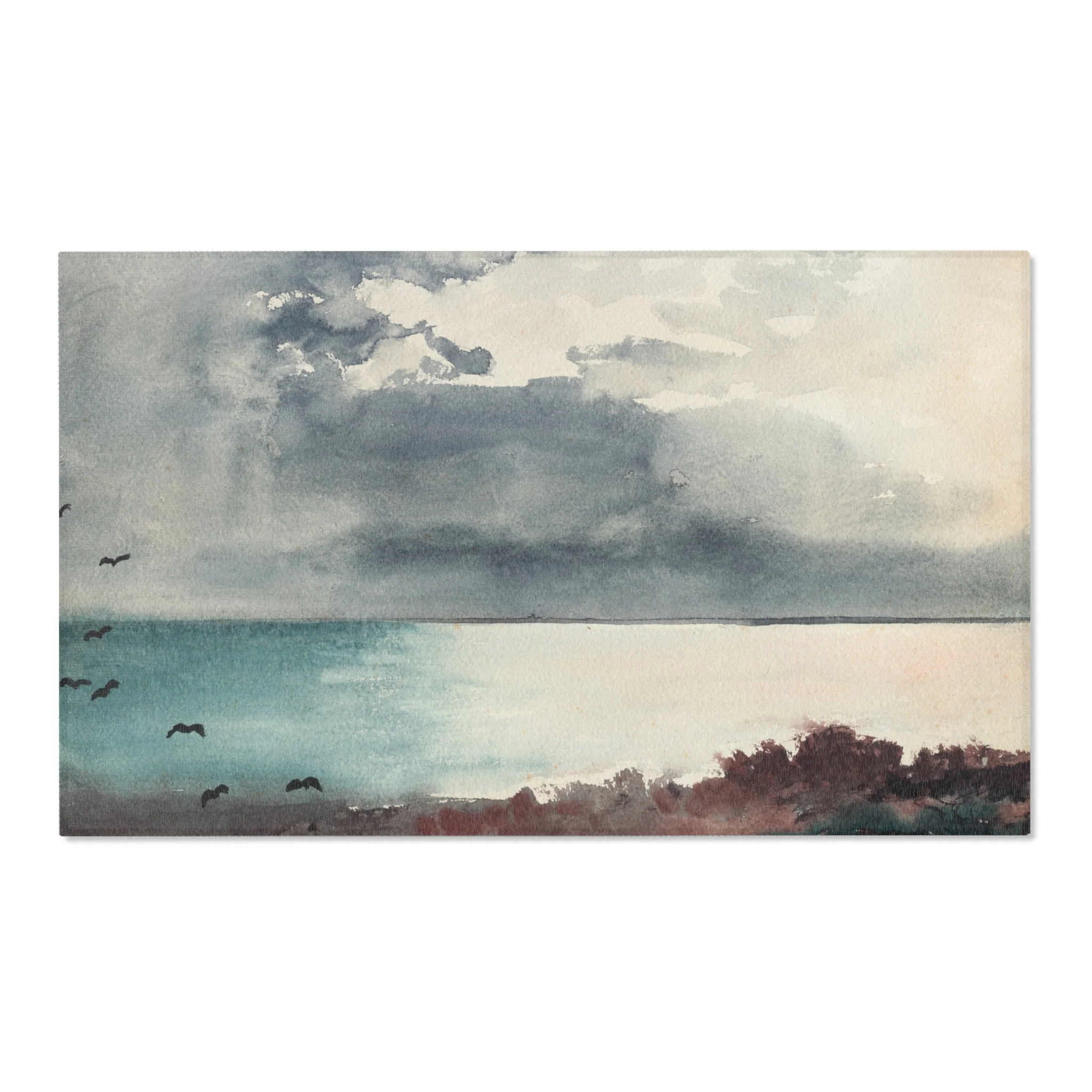 Winslow Homer - Breaking Storm, Coast of Maine | Area Rug - Image 5