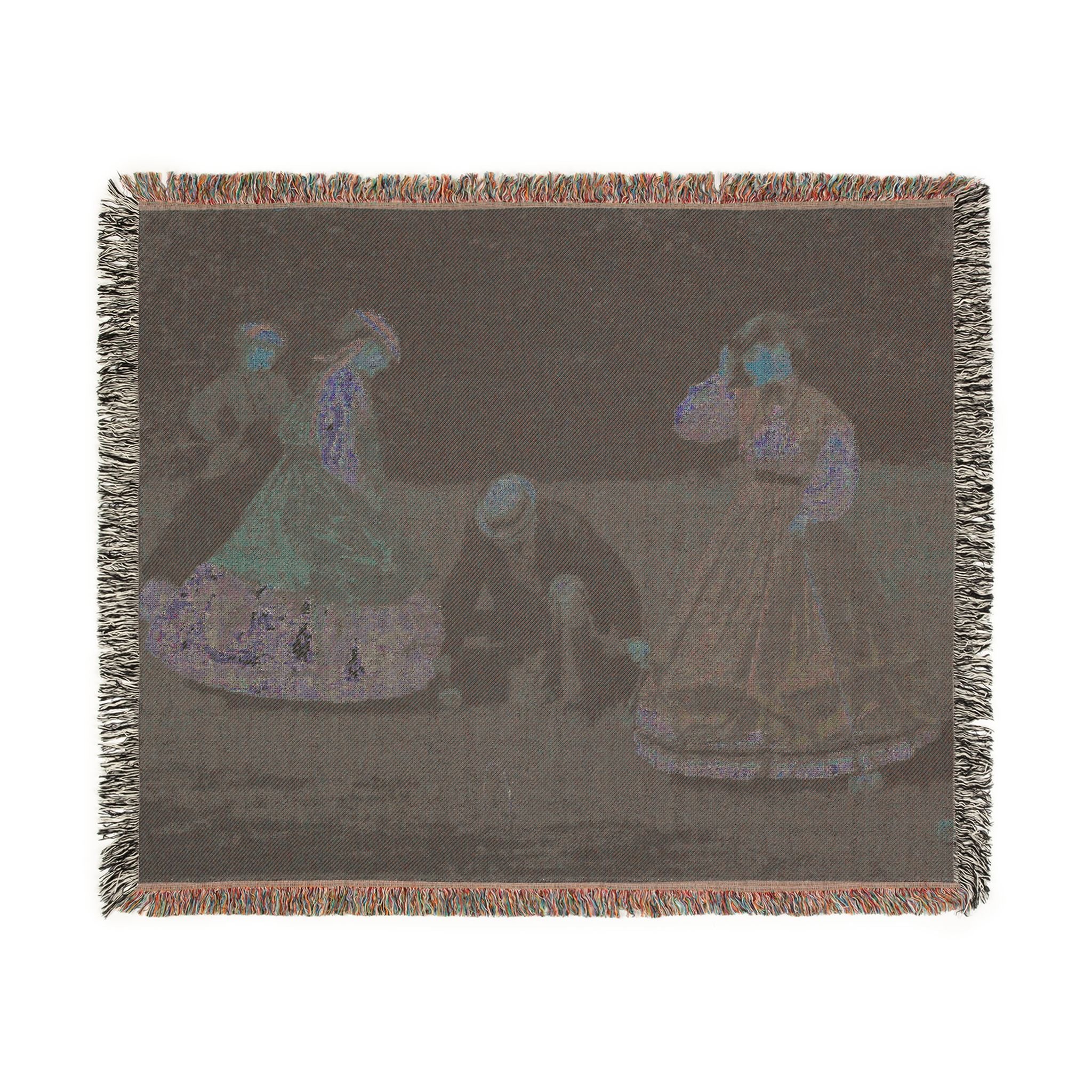 Winslow Homer - Croquet Scene | Woven Tapestry Blanket - Image 8