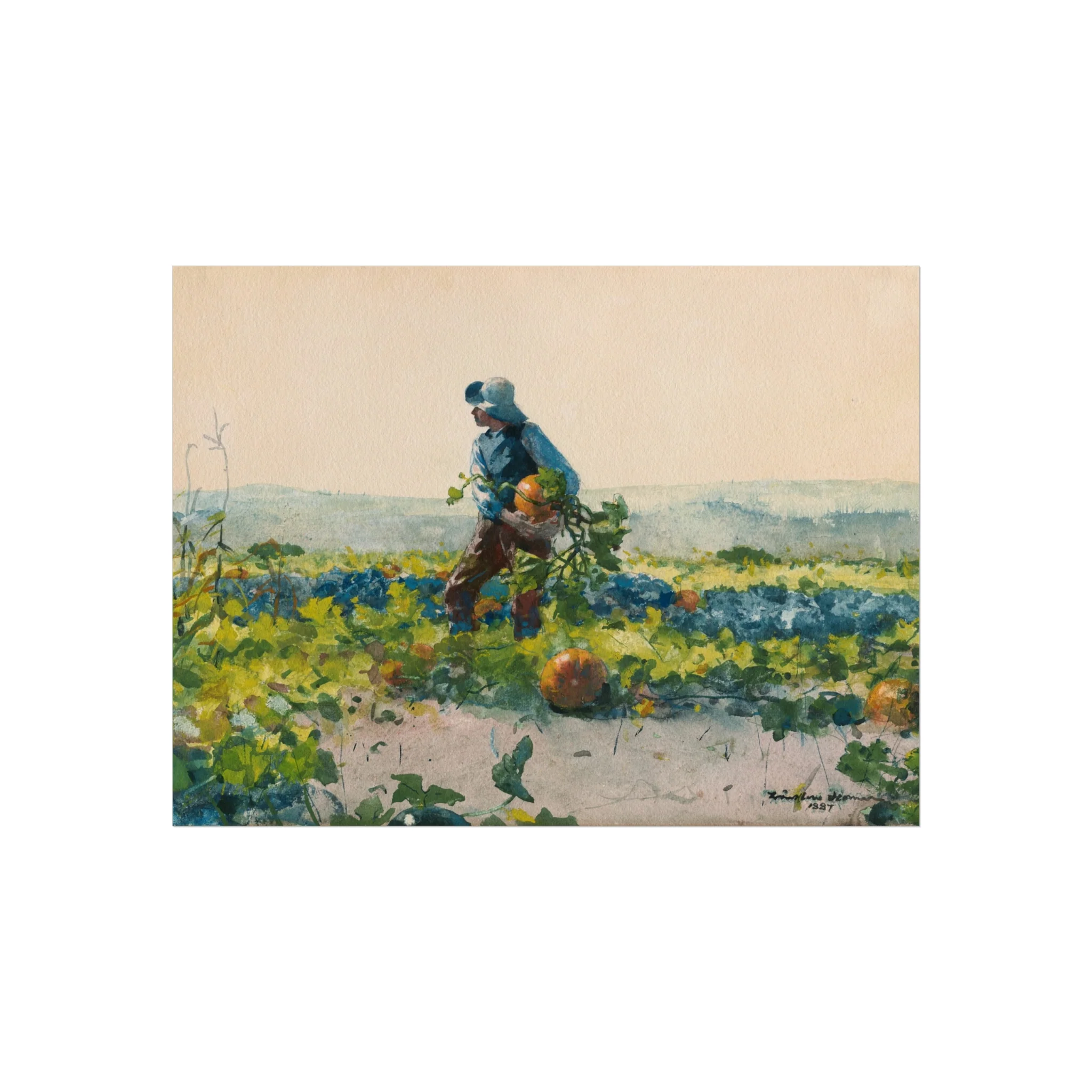 Winslow Homer - For to Be a Farmer's Boy | Fine Art Poster - Image 3