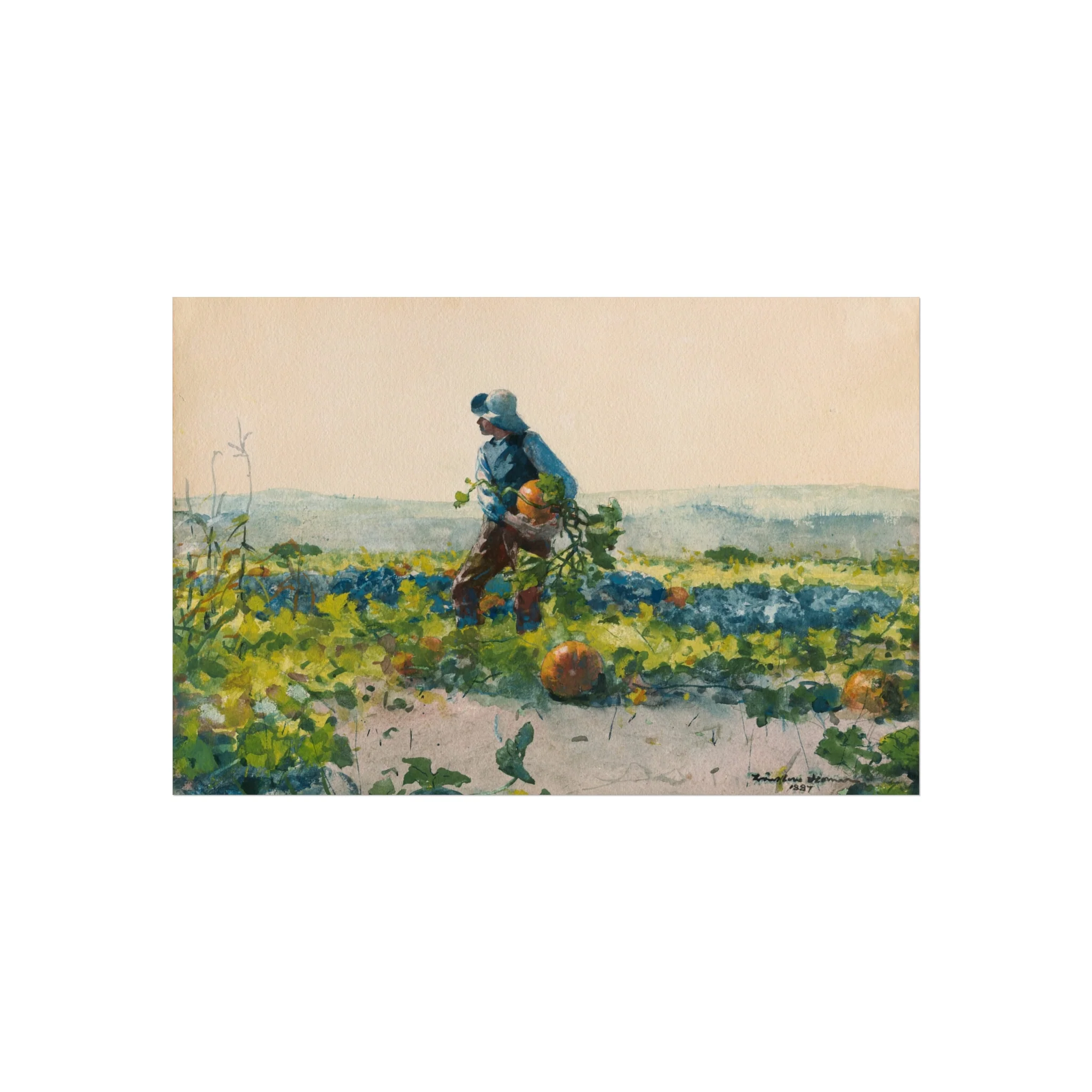 Winslow Homer - For to Be a Farmer's Boy | Fine Art Poster - Image 4