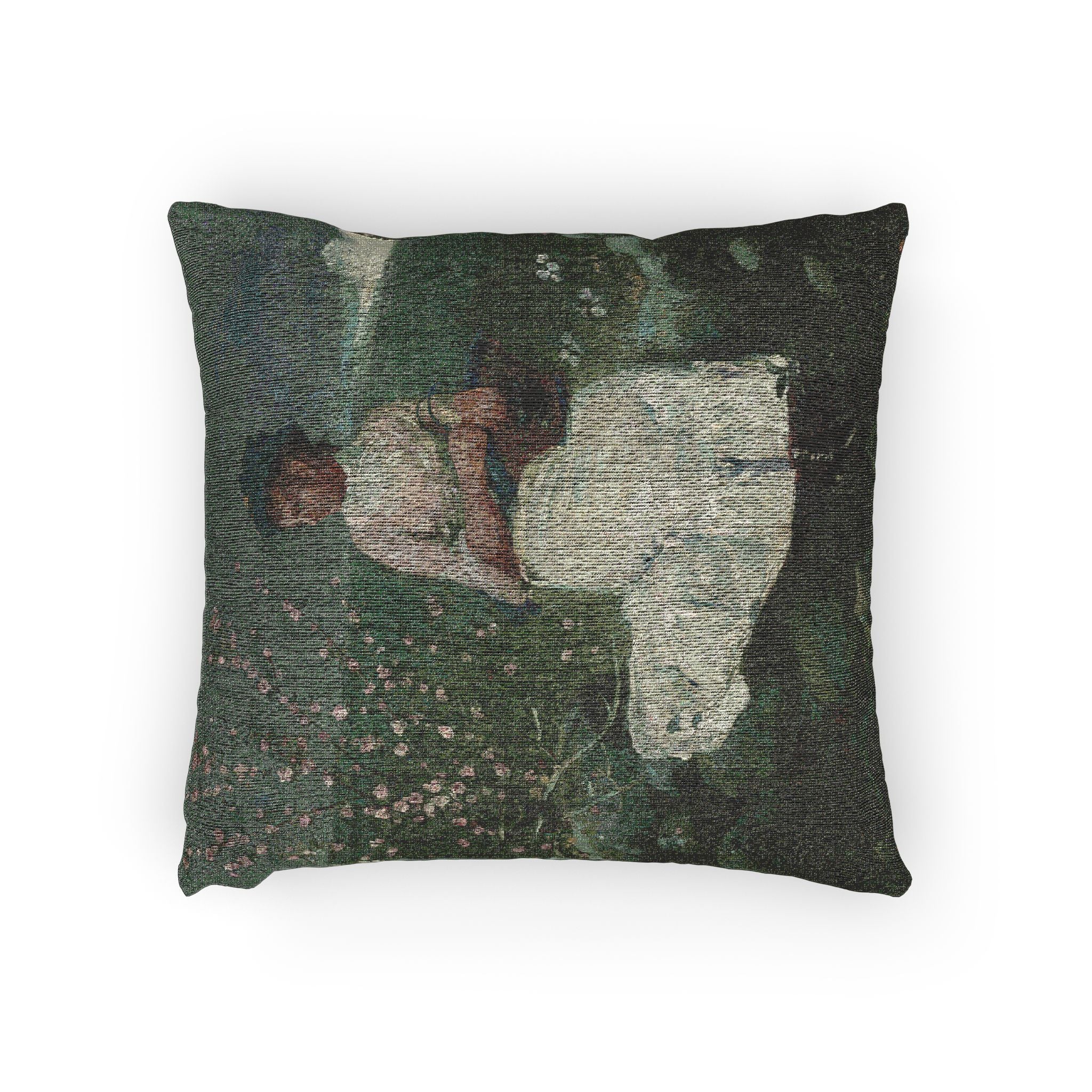 Winslow Homer - Peach Blossoms | Woven Pillow - Image 2
