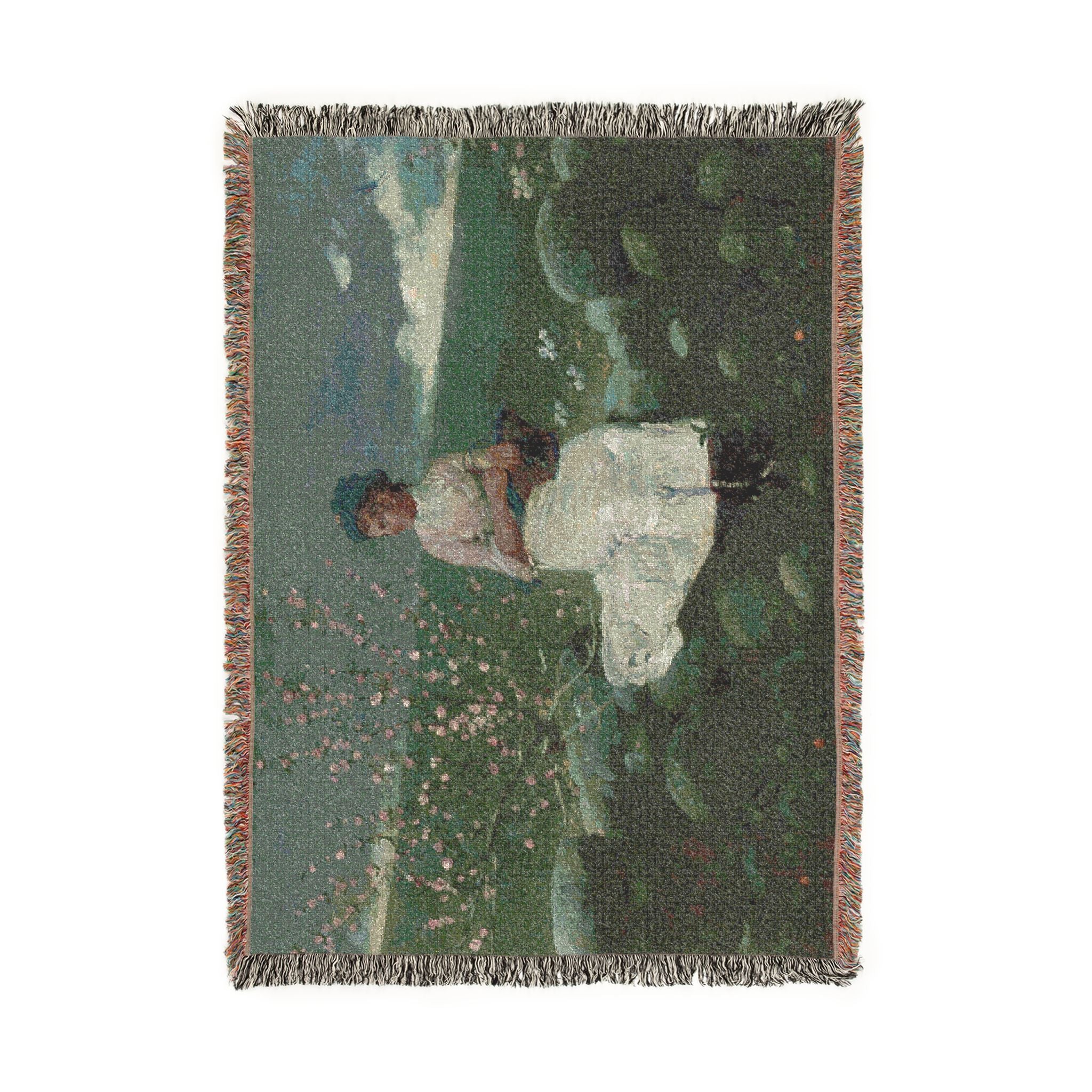 Winslow Homer - Peach Blossoms | Woven Tapestry Blanket - Image 6