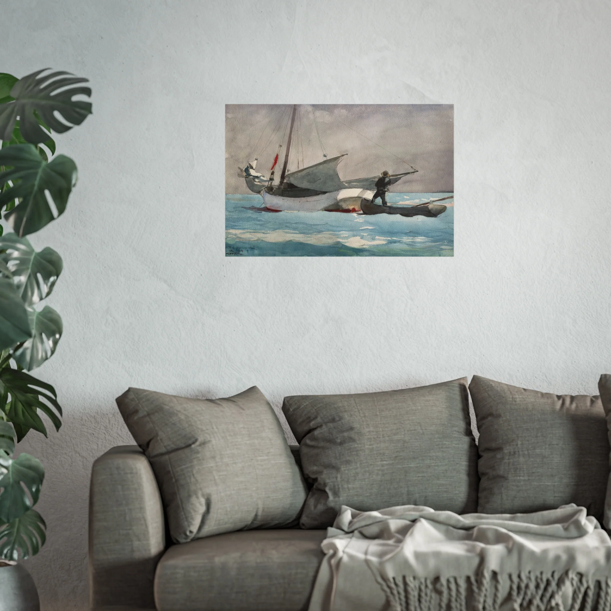Winslow Homer - Stowing Sail | Fine Art Poster - Image 11