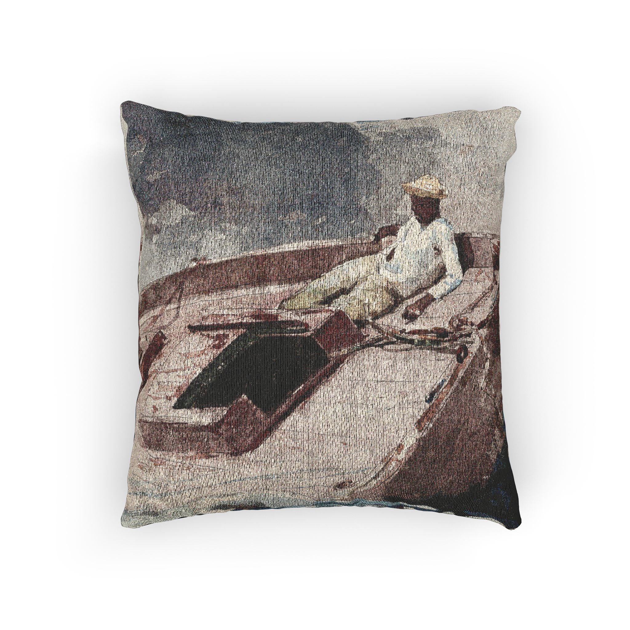 Winslow Homer - The Gulf Stream | Woven Pillow - Image 3