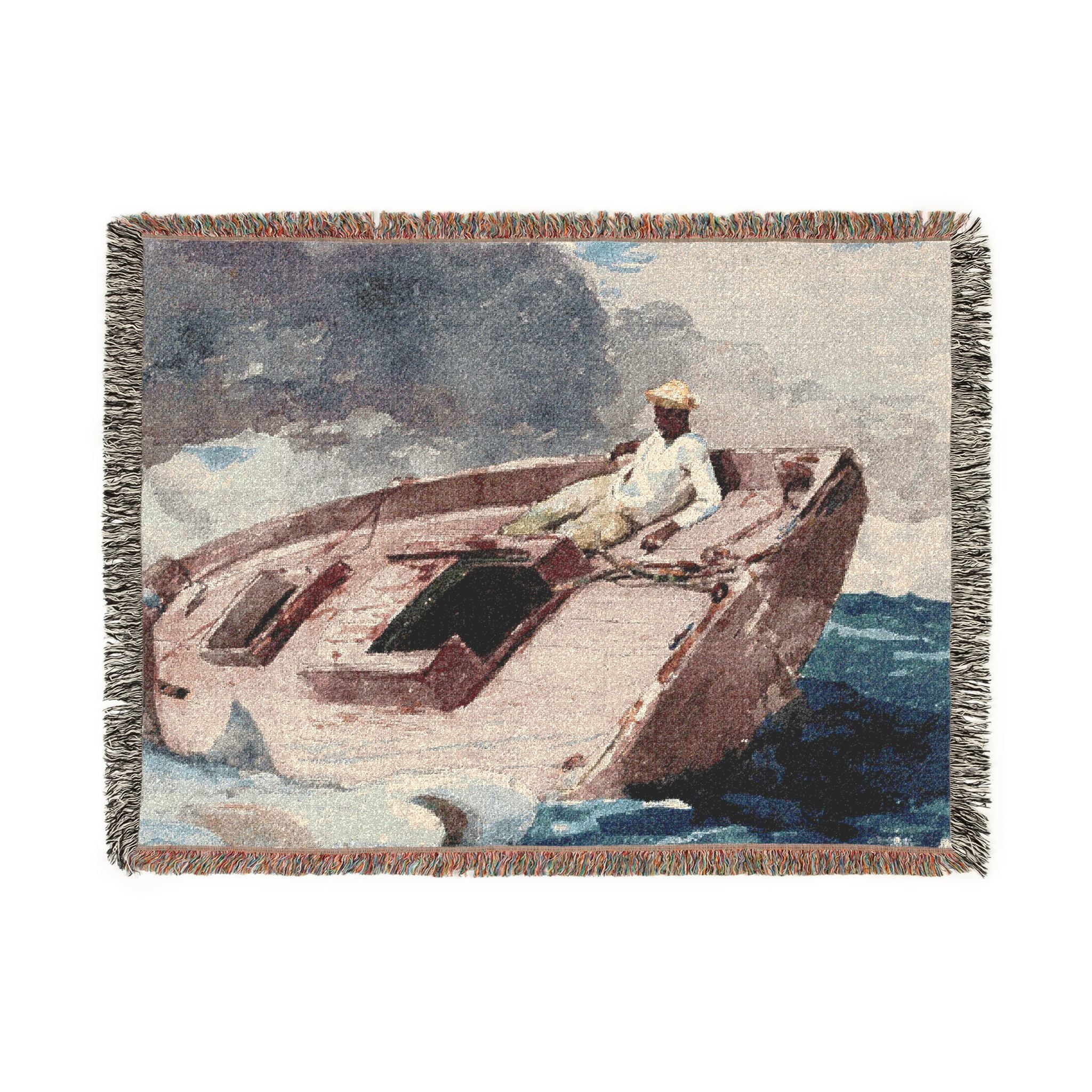Winslow Homer - The Gulf Stream | Woven Tapestry Blanket - Image 10