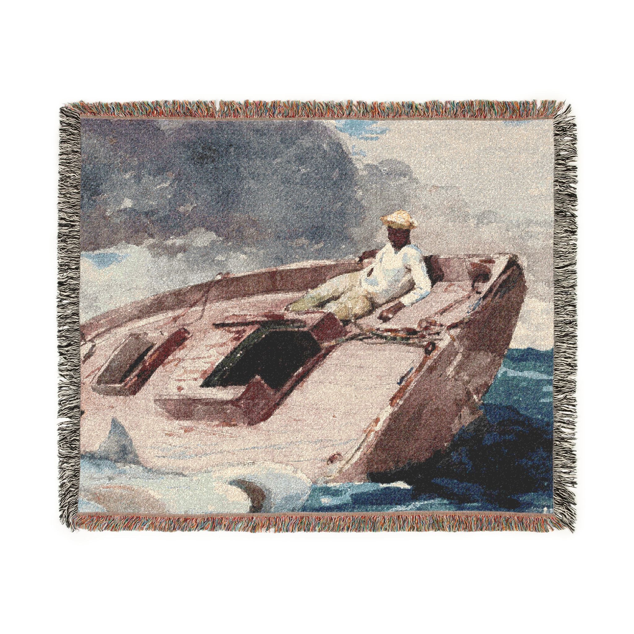 Winslow Homer - The Gulf Stream | Woven Tapestry Blanket - Image 7