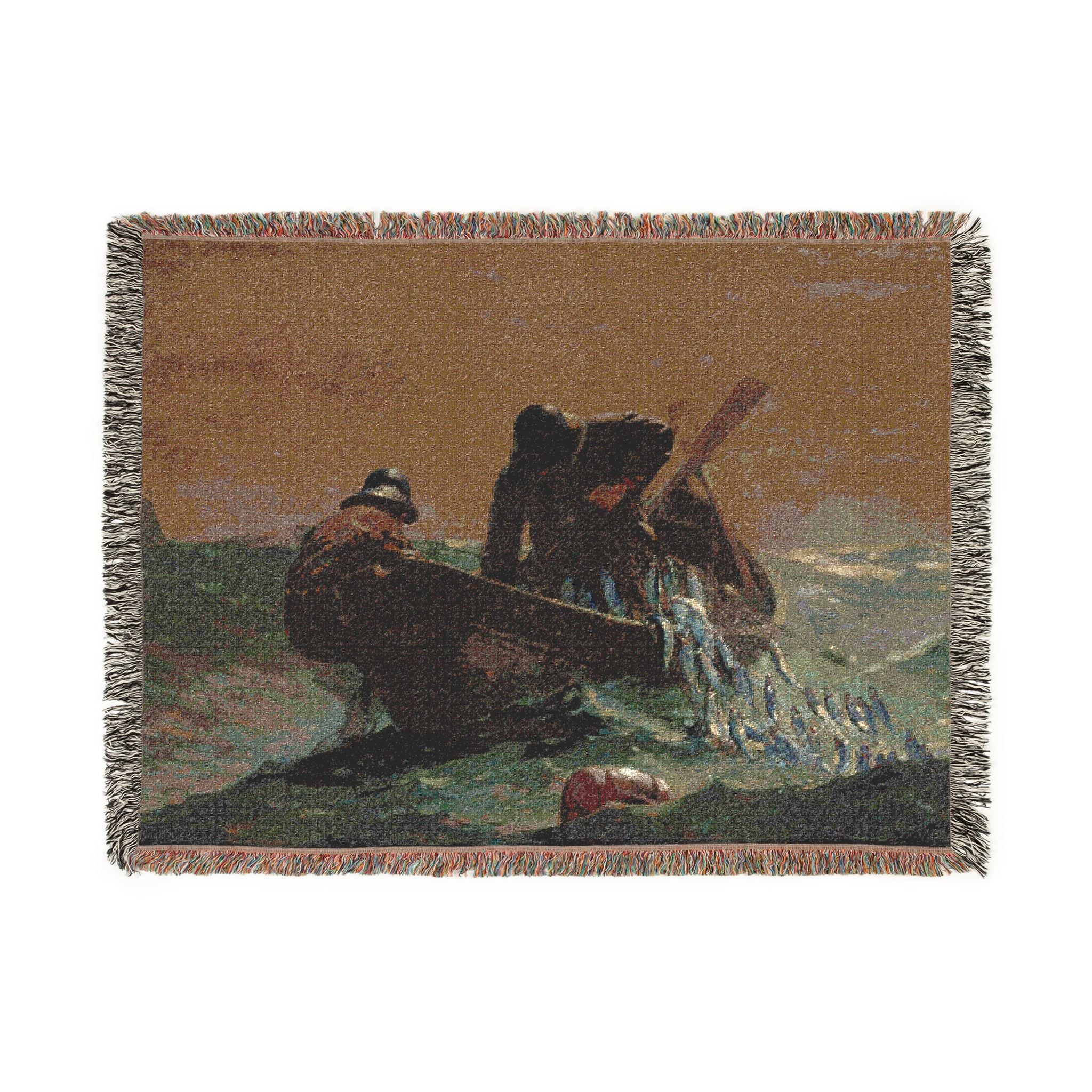 Winslow Homer - The Herring Net | Woven Tapestry Blanket - Image 10