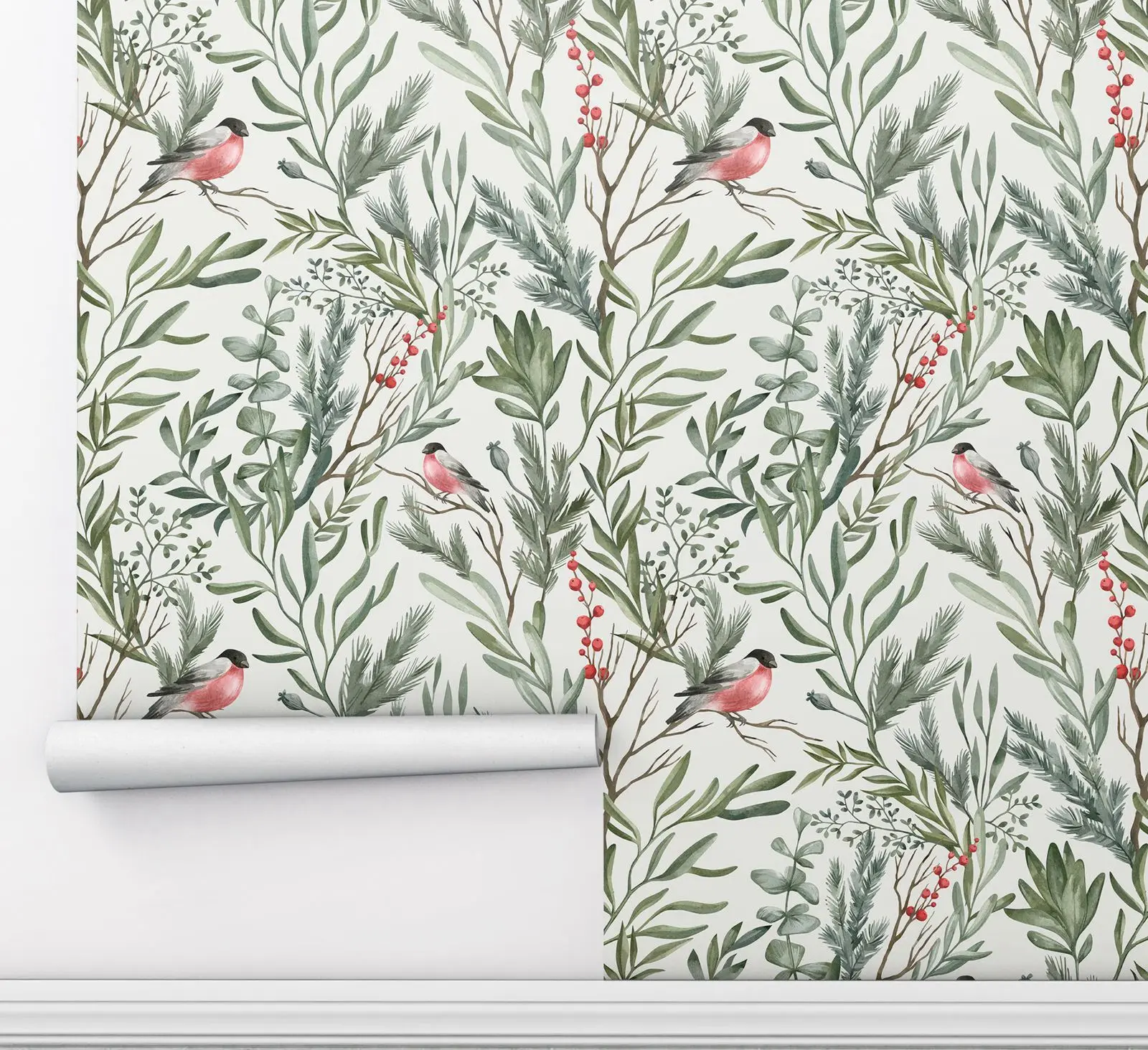 Winter Botanical Wallpaper - Image 4