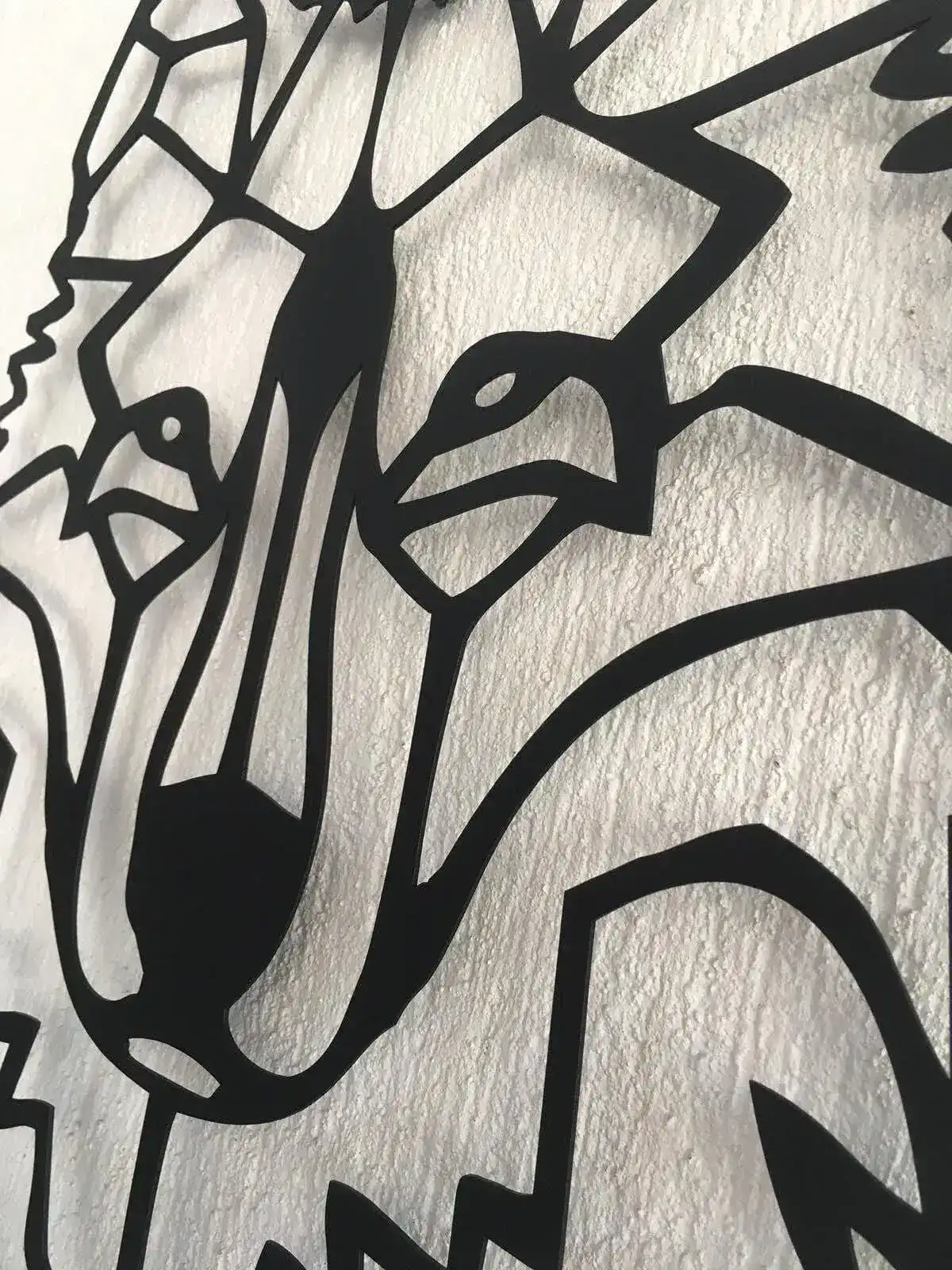 Wolf Head Metal Wall Hanging Decor - Image 9