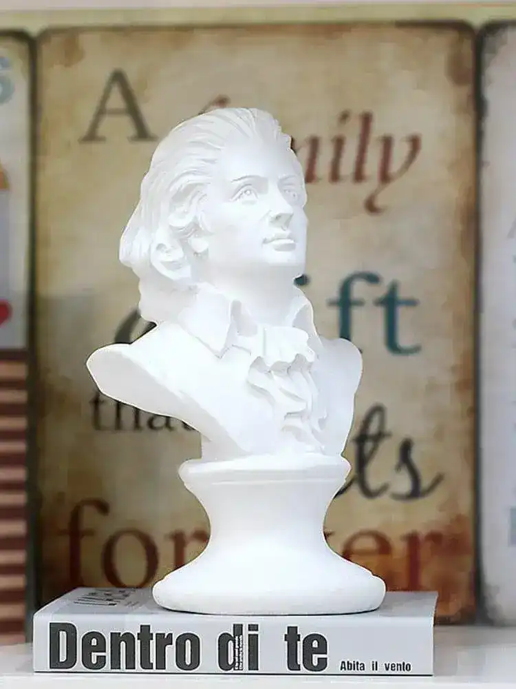 Wolfgang Amadeus Mozart Bust Sculpture - Image 2